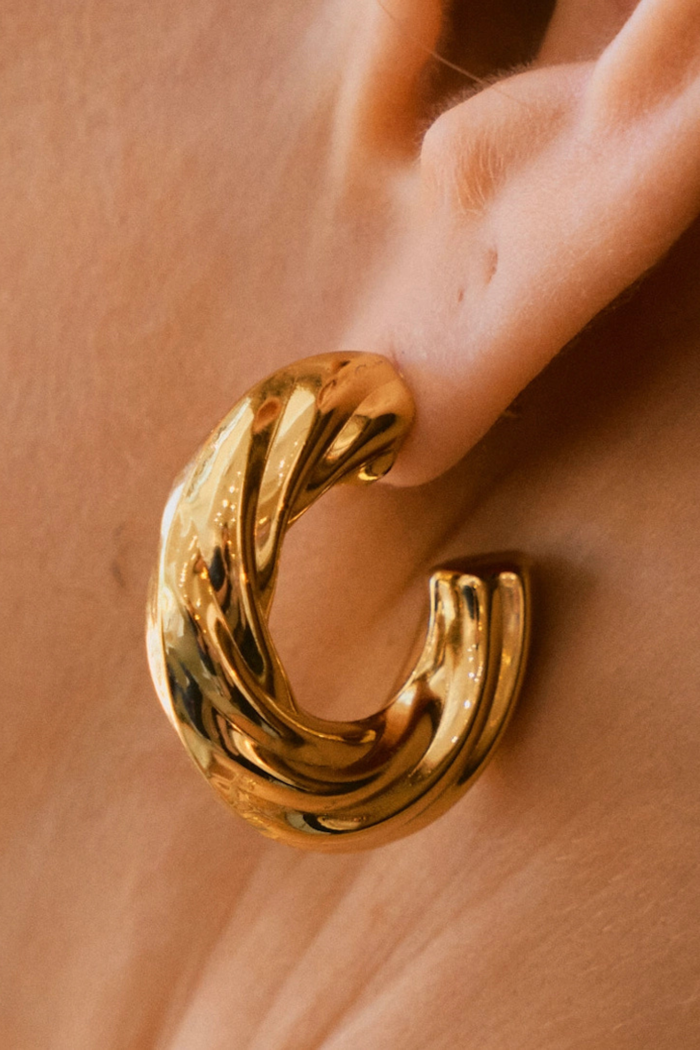 Chunky Twist Hoops