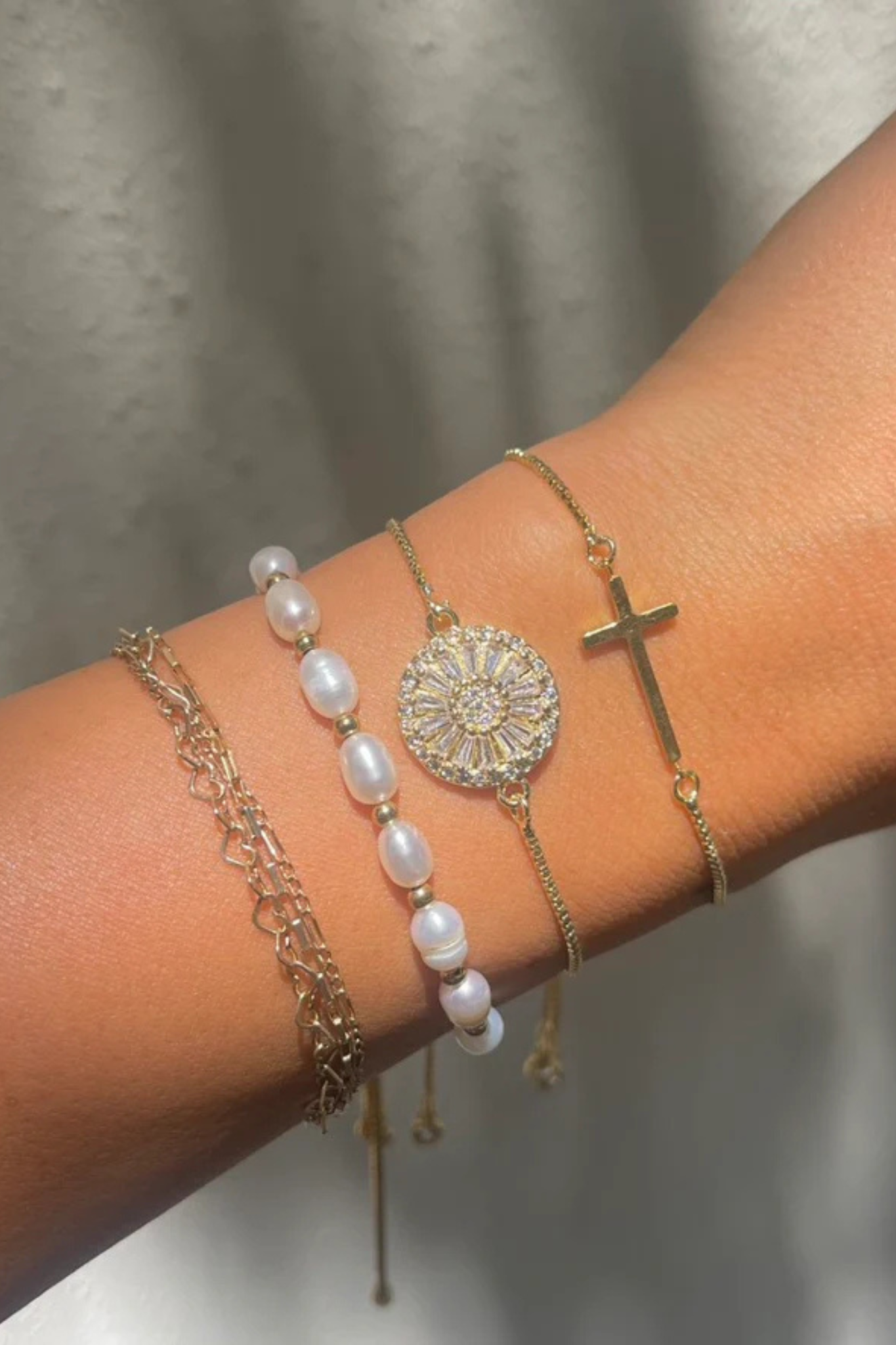 Freshwater Pearl Slider Bracelet