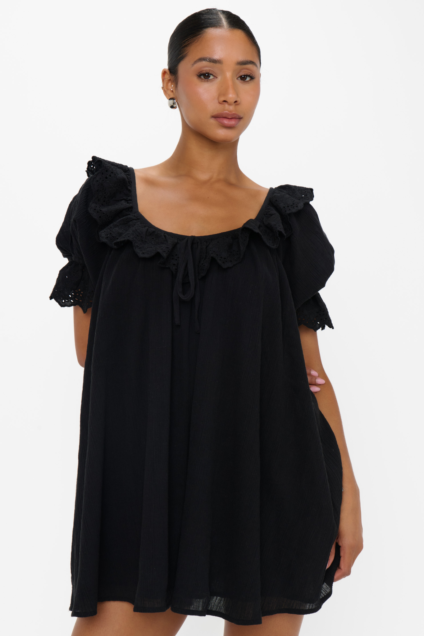 Toulouse Black Voile Dress