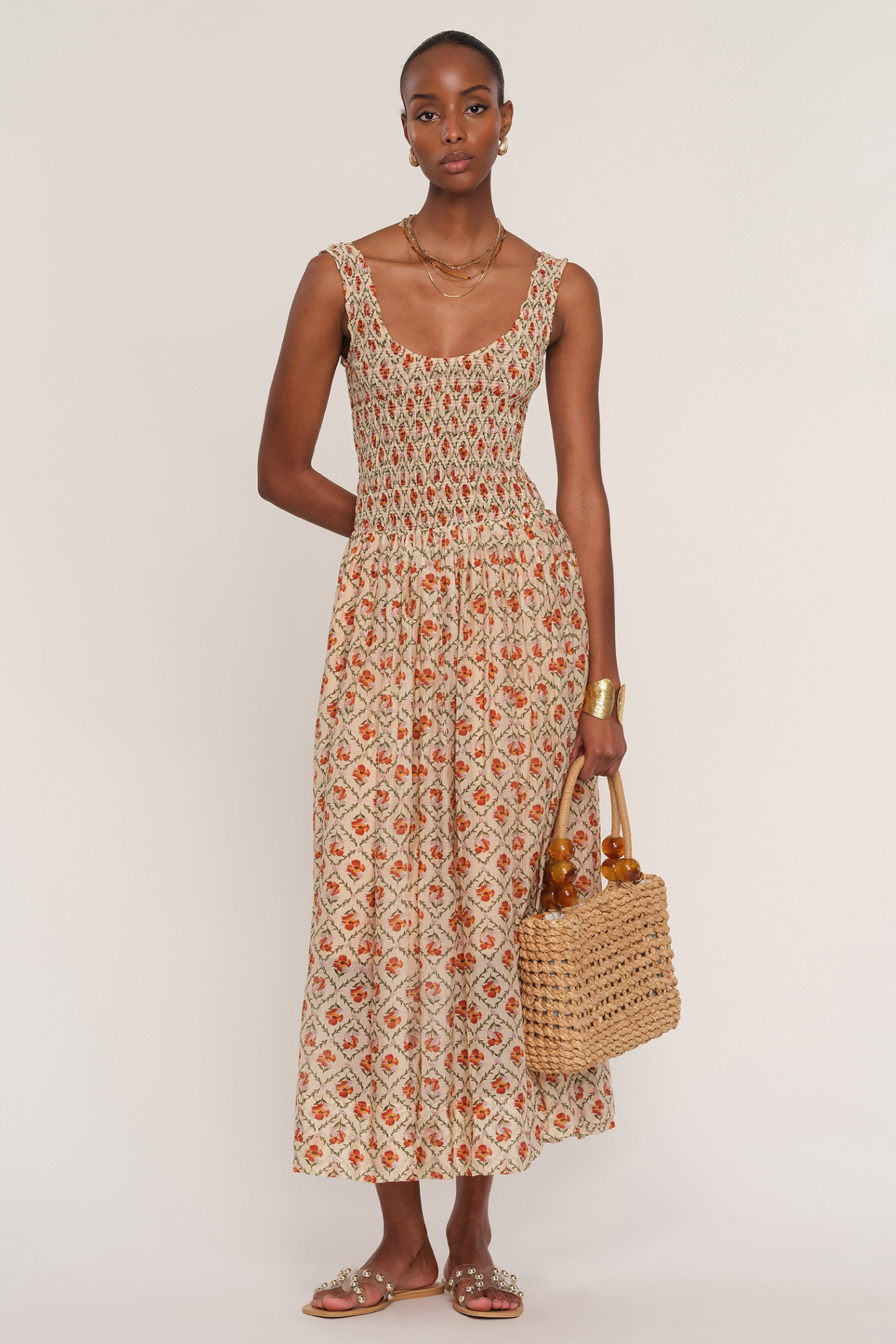 Becky Blossom Midi Dress
