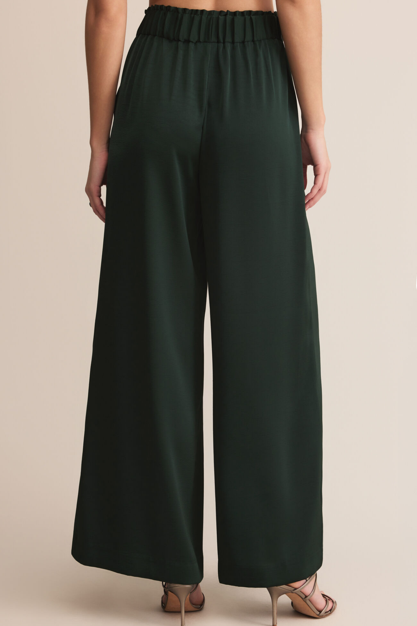 Isolde Garland Green Satin Pant