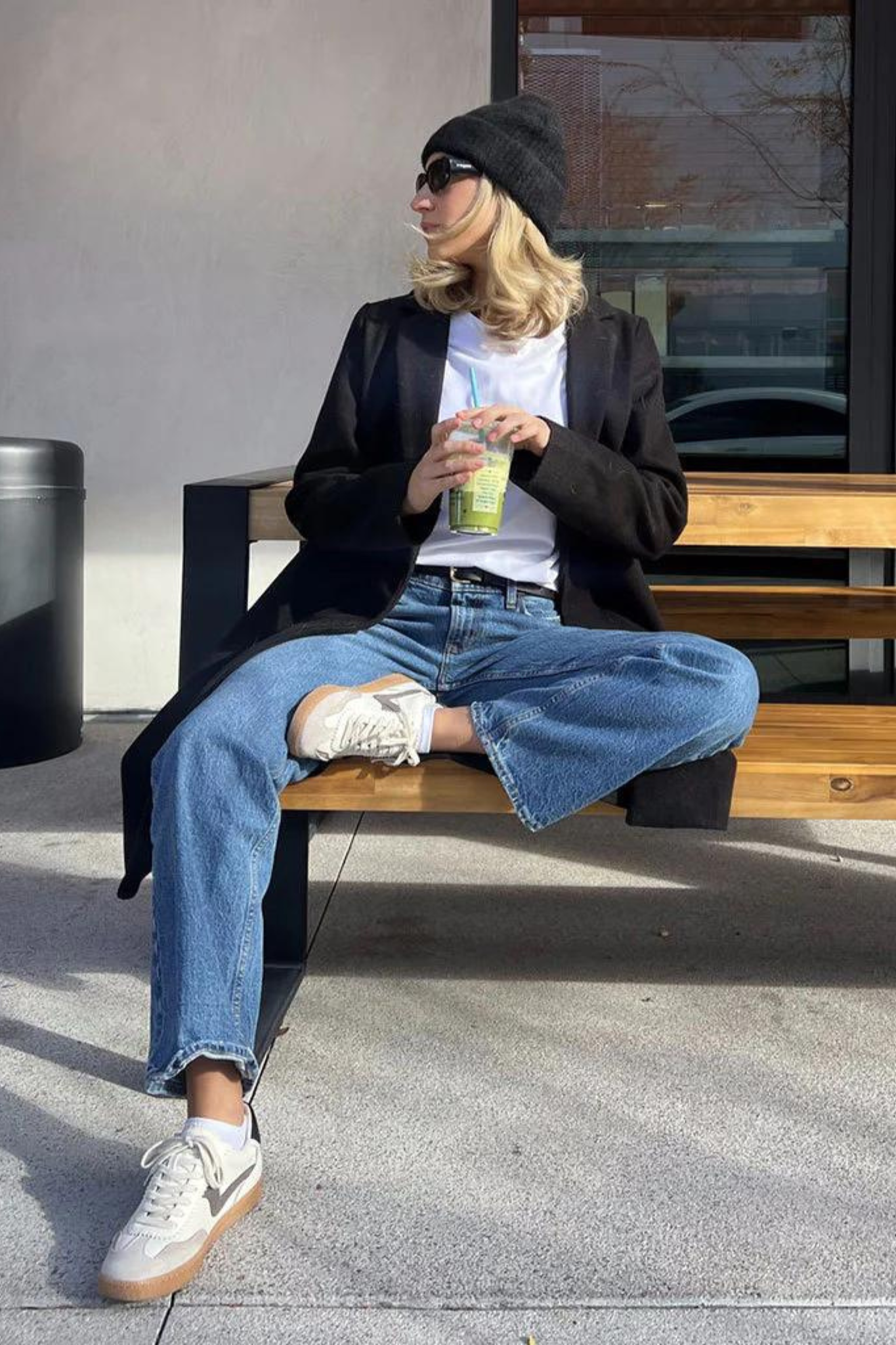 Notice Grey Leather Sneaker - Last One (Size 6)