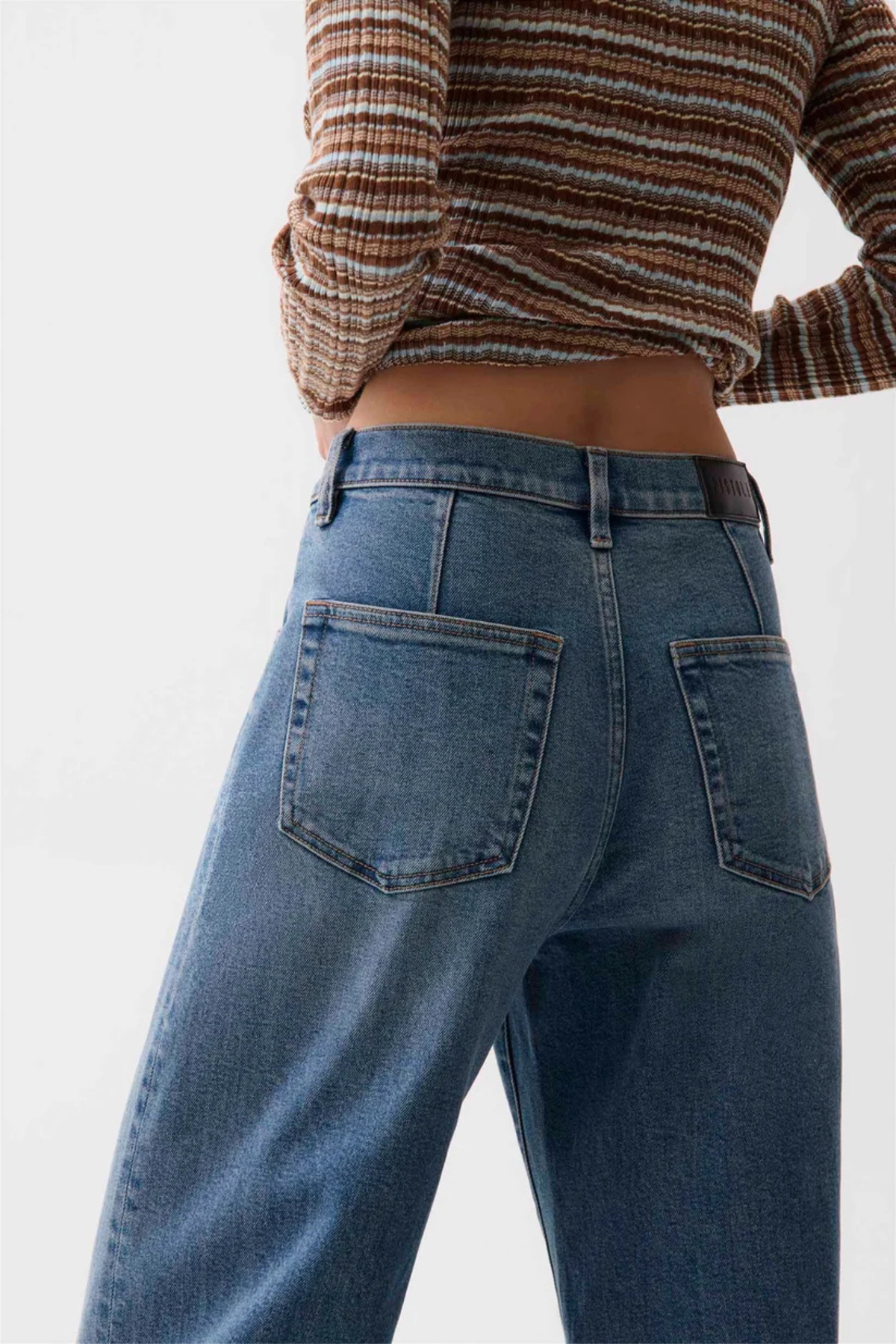 Kyra Eureka High Rise Bowed Wide Leg