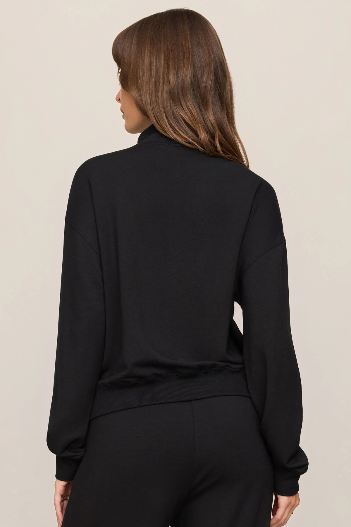 Gate Check Black Modal Pullover