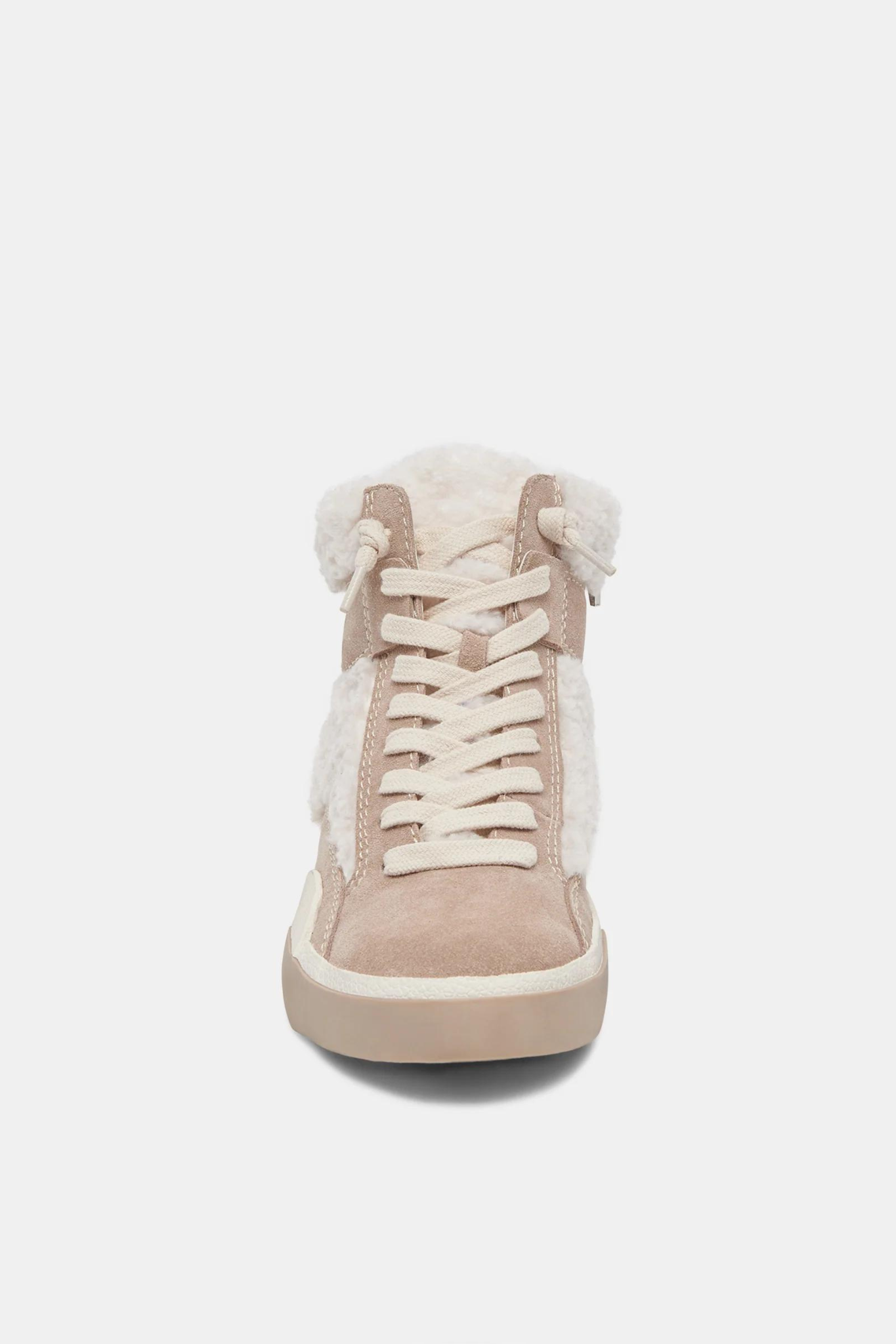 Zilvia Plush Taupe Suede Sneaker