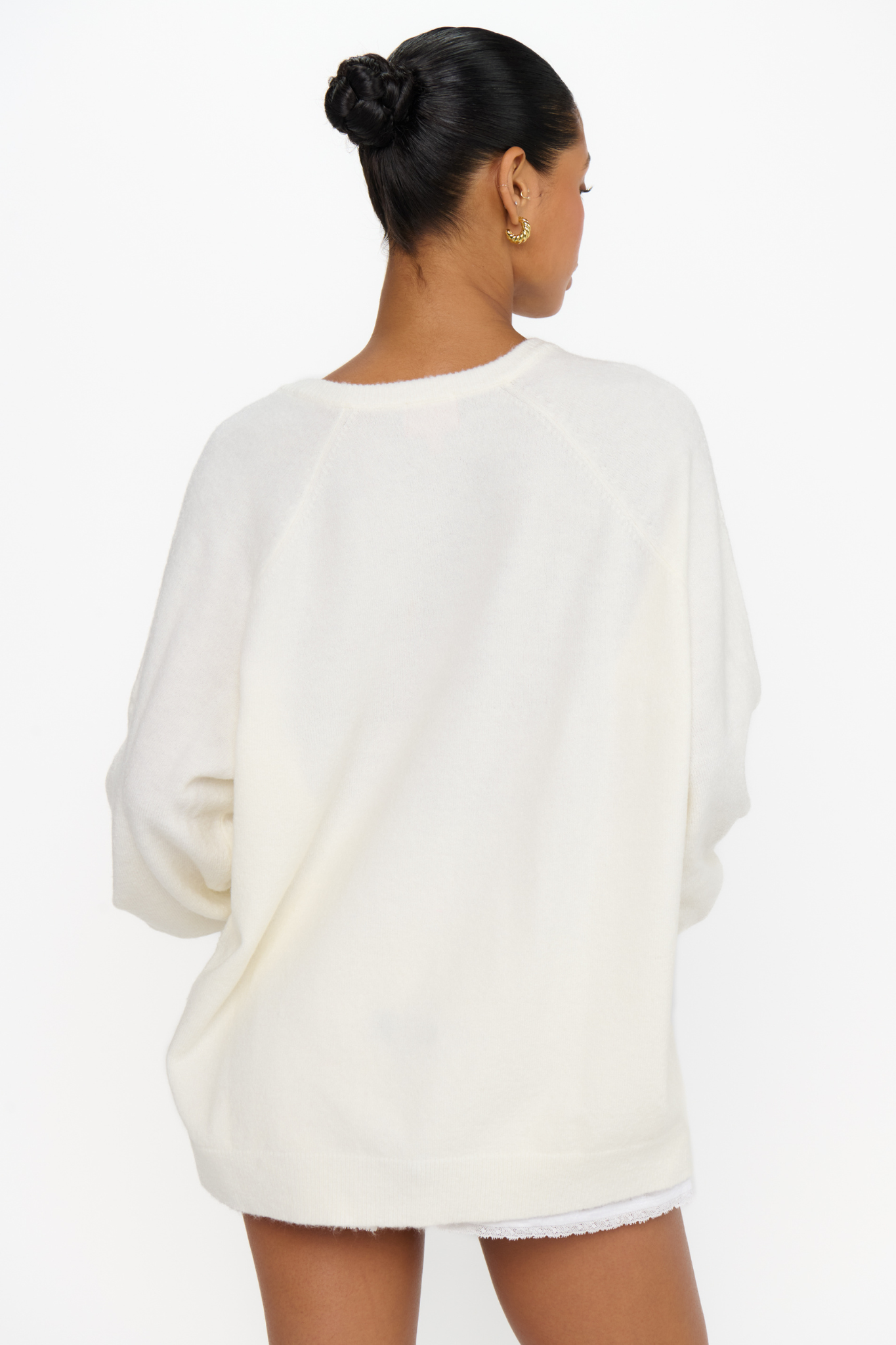 Anything Goes Cream Knit Sweater