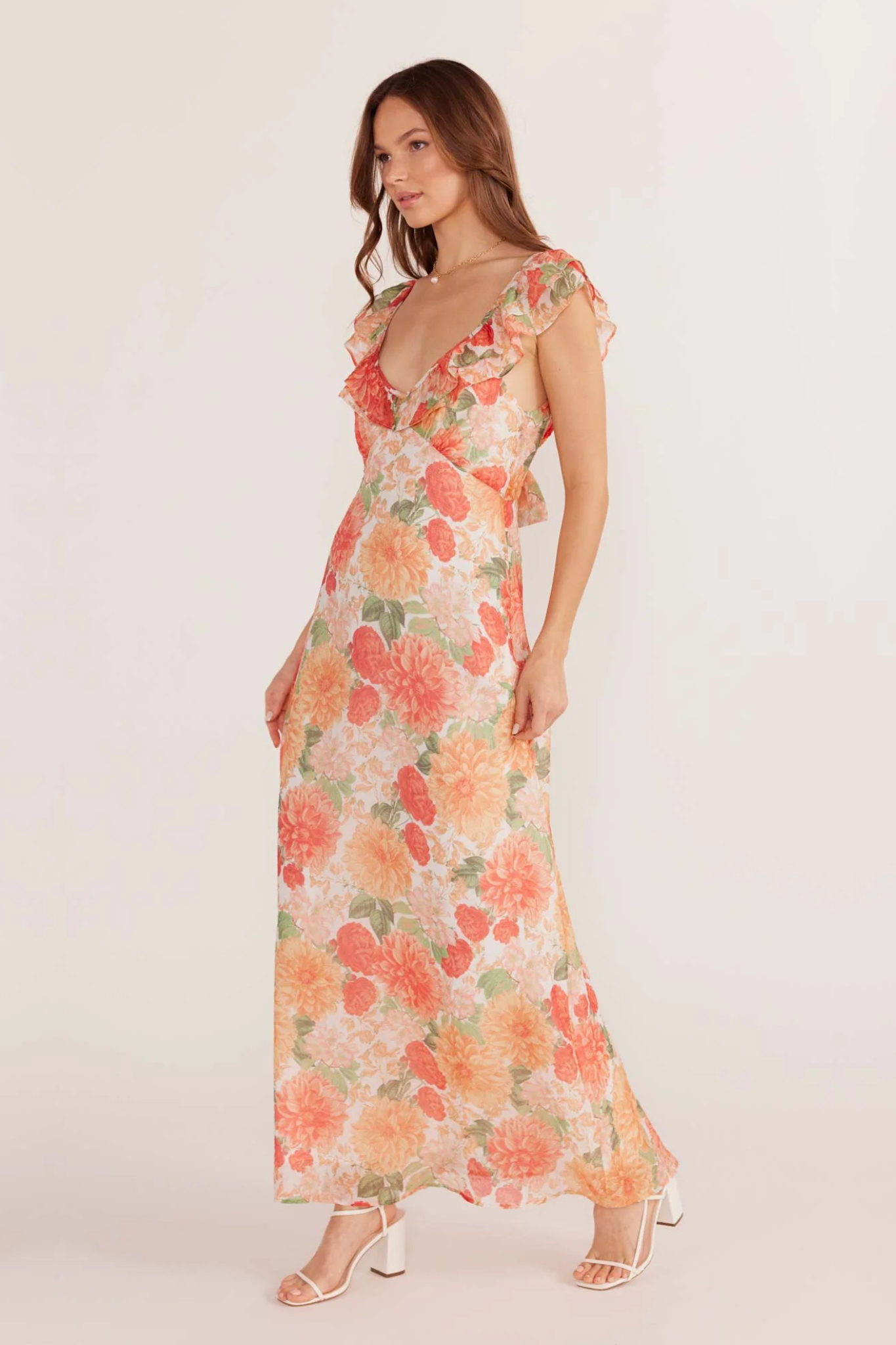 Aida Frill Maxi Dress
