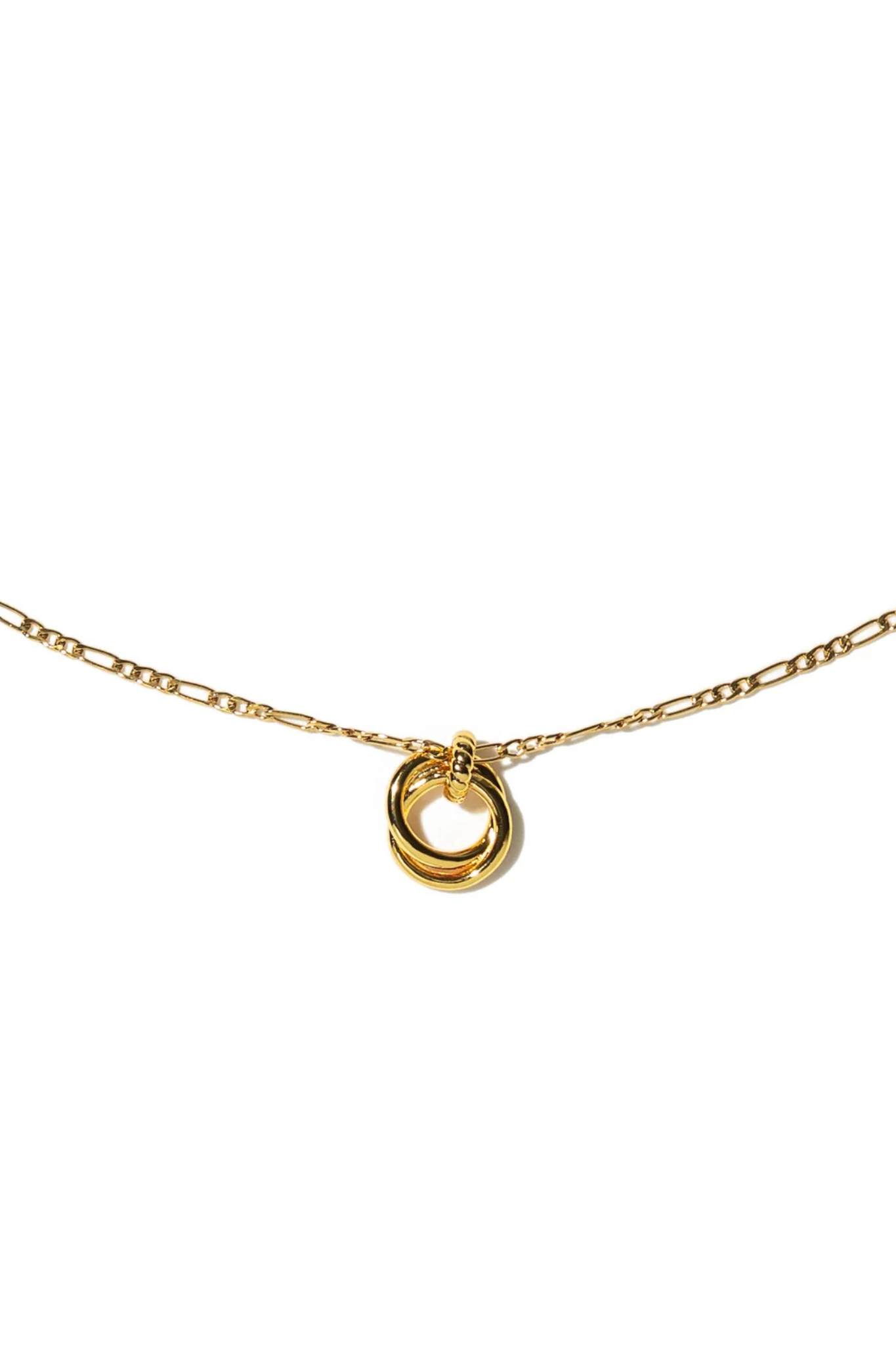 Gold Looped Duo Necklace