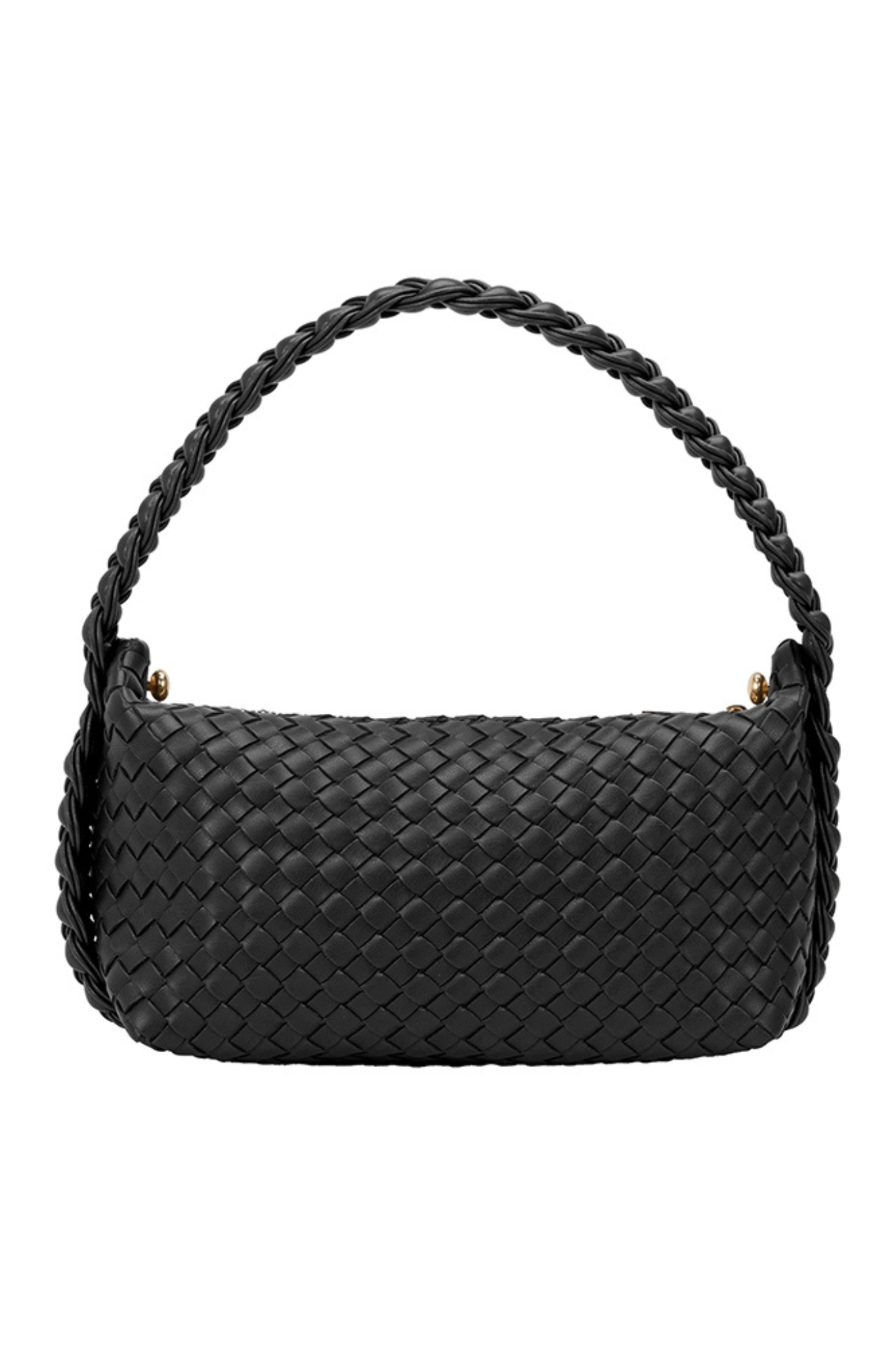 Alma Black Top Handle Bag