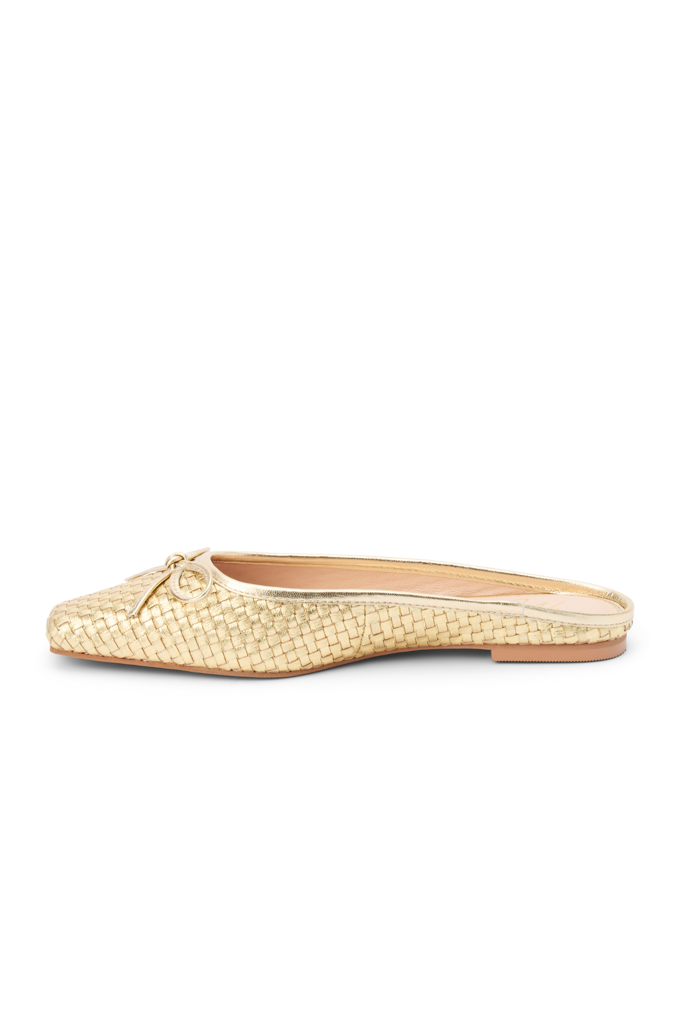 Remy Gold Woven Flat