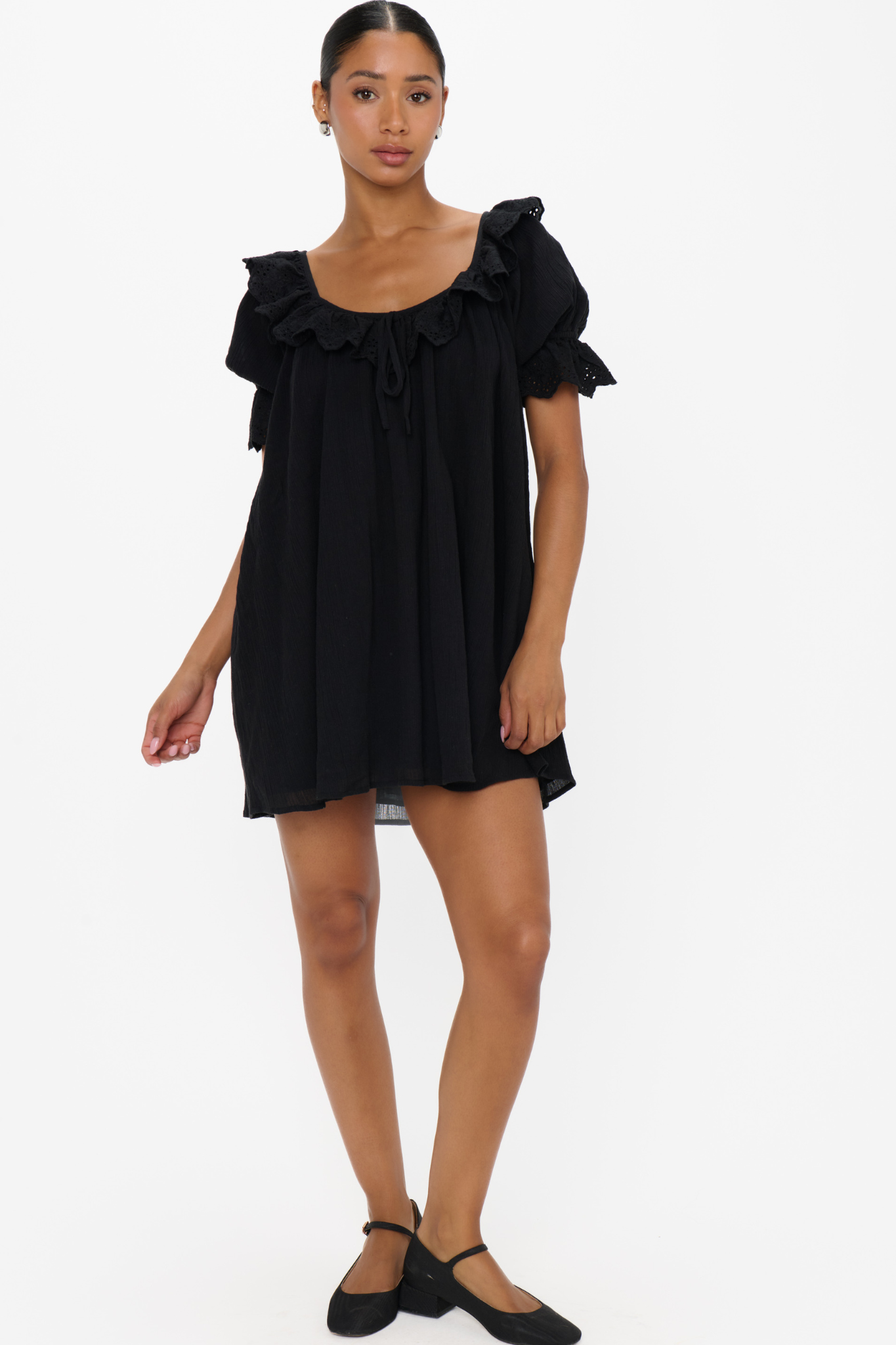 Toulouse Black Voile Dress
