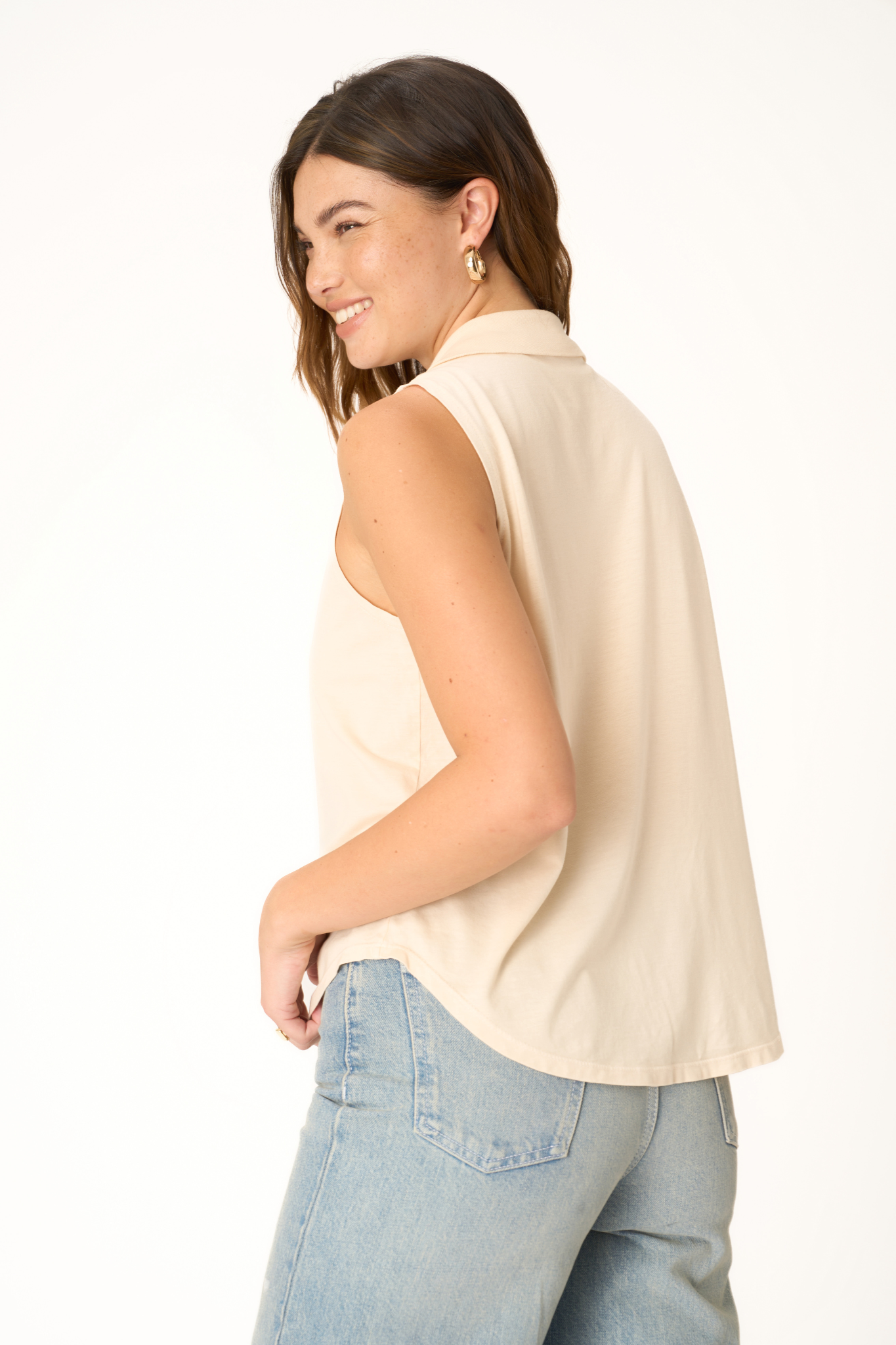 No Games Collared Tank