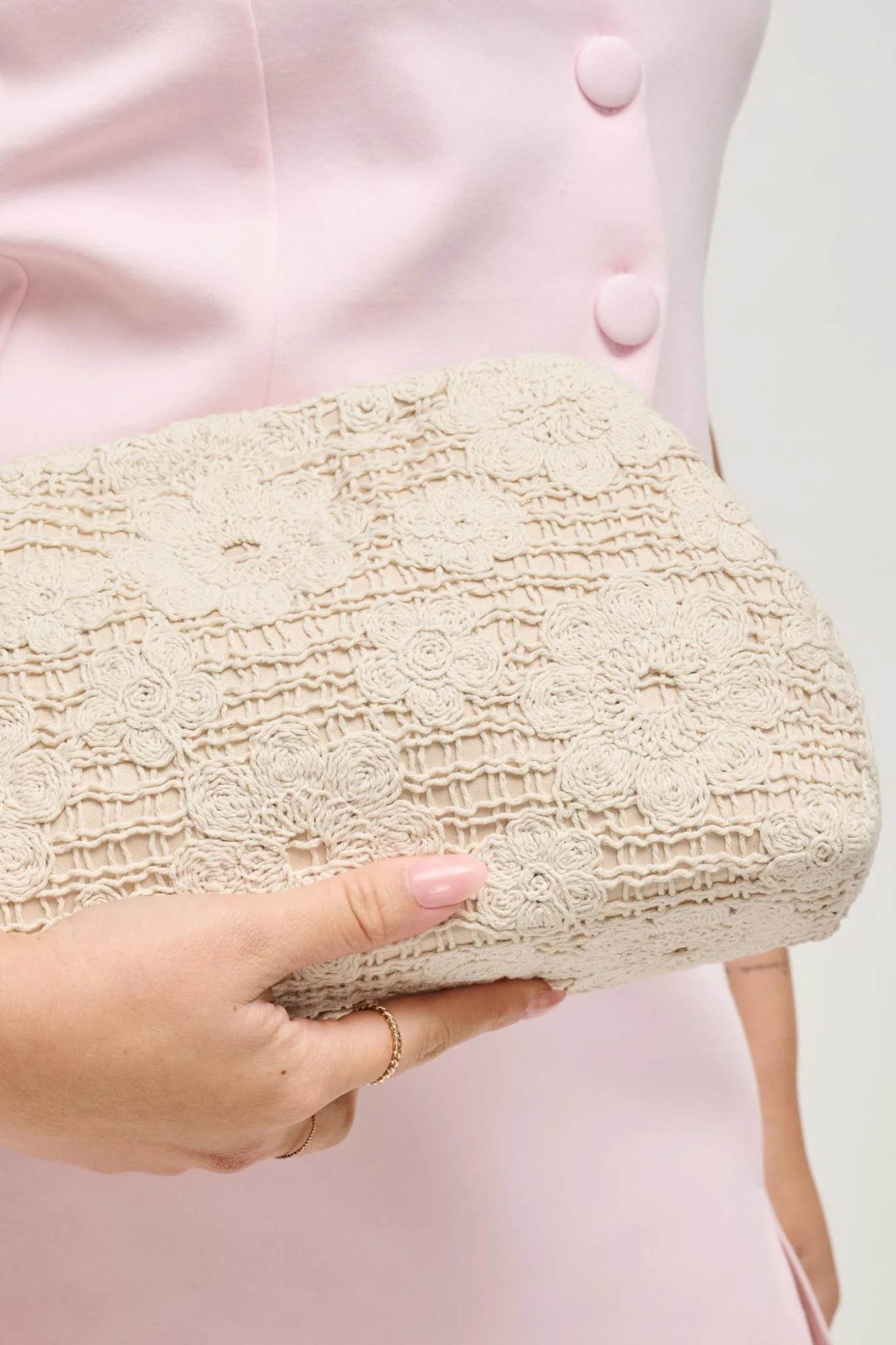 Ophelia Ivory Clutch