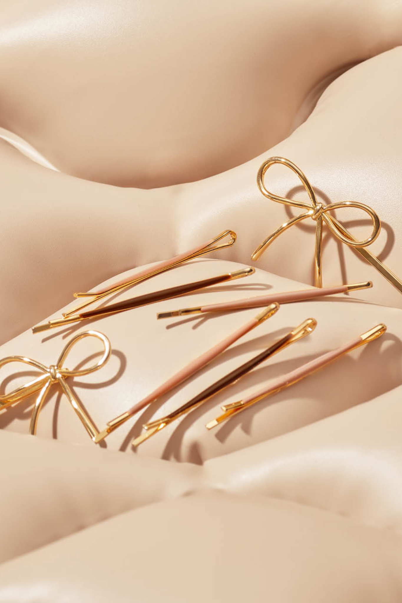 Cloud + Bow Bobby Pins