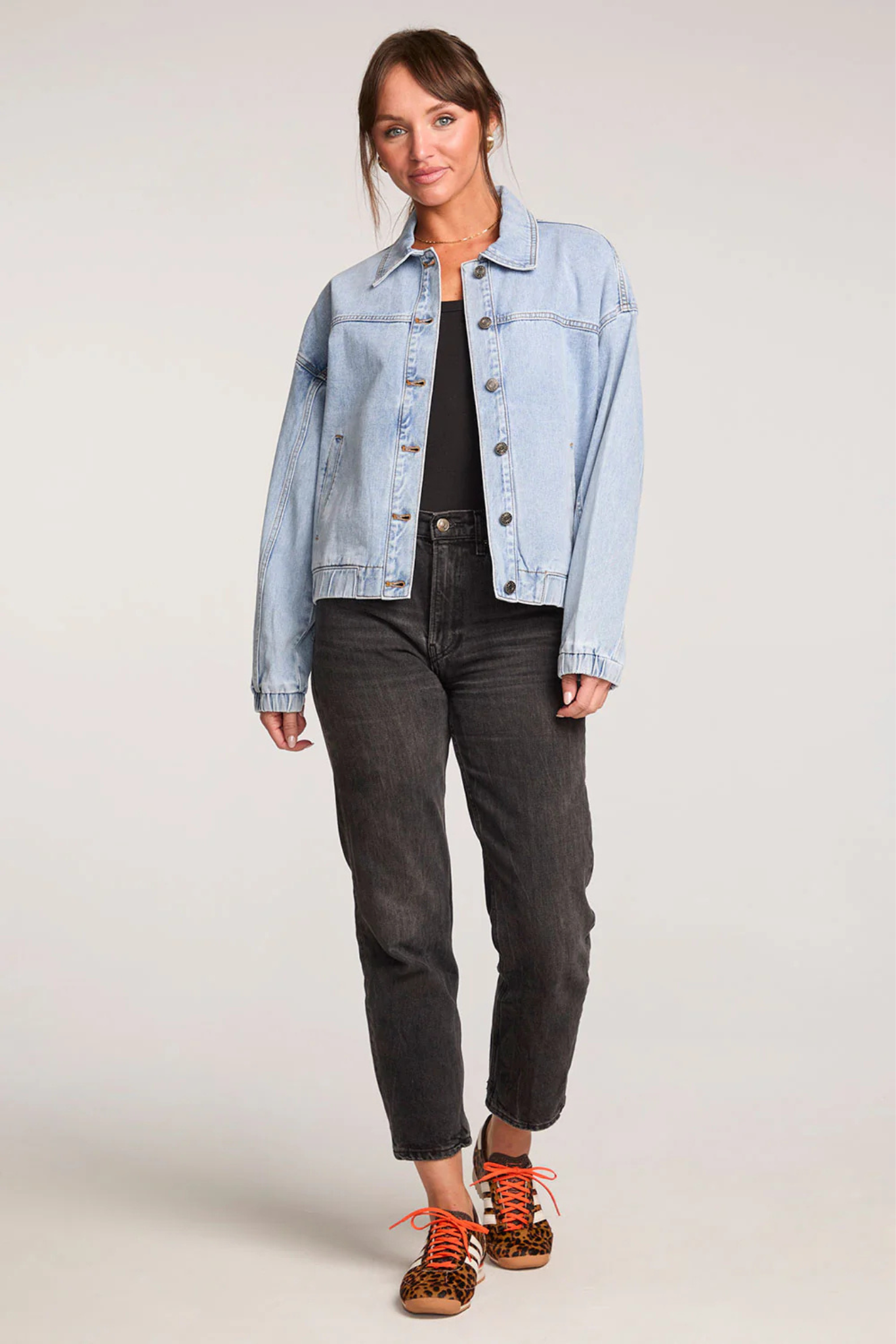 Lenna Stonewash Denim Jacket
