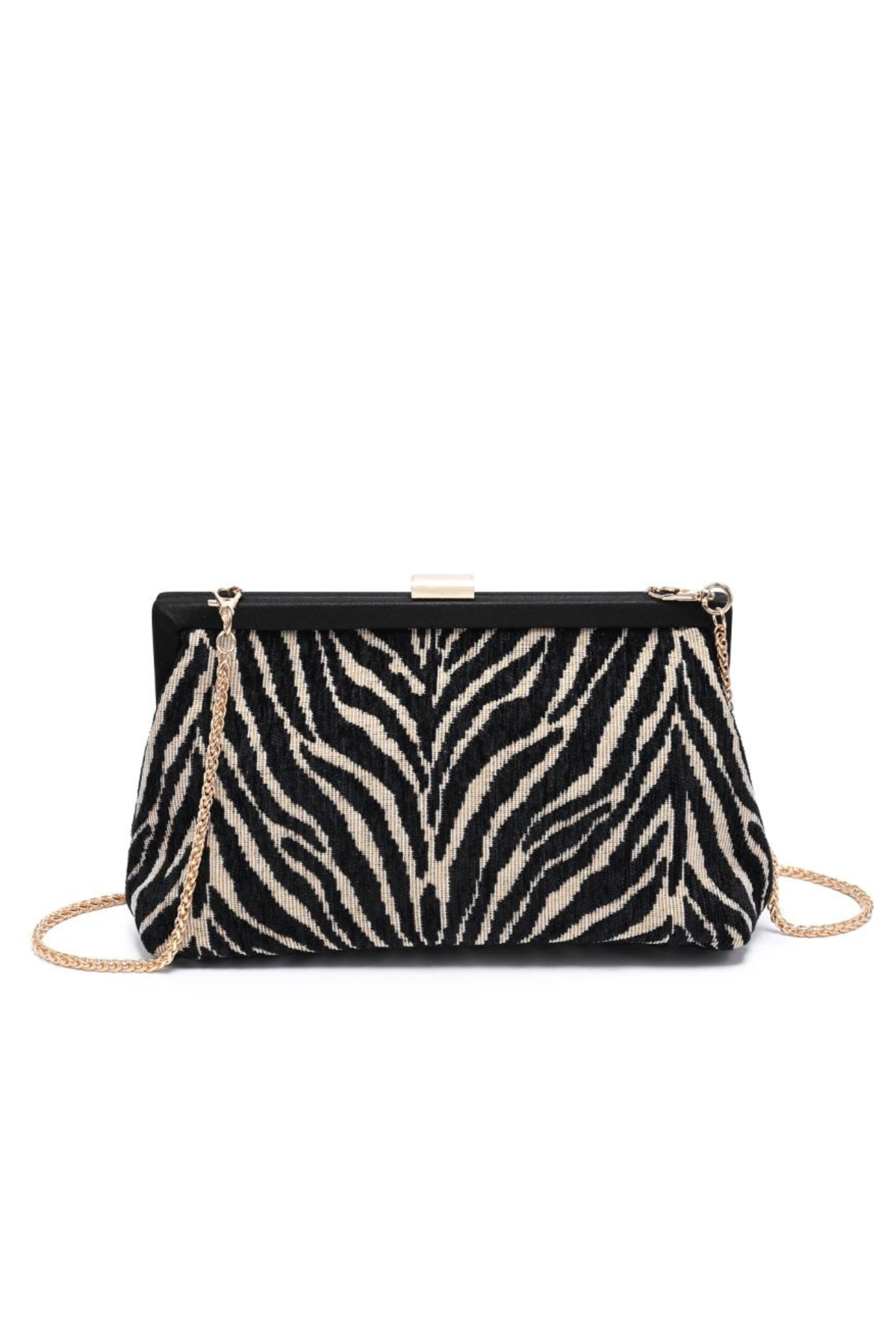 Samira Zebra Clutch
