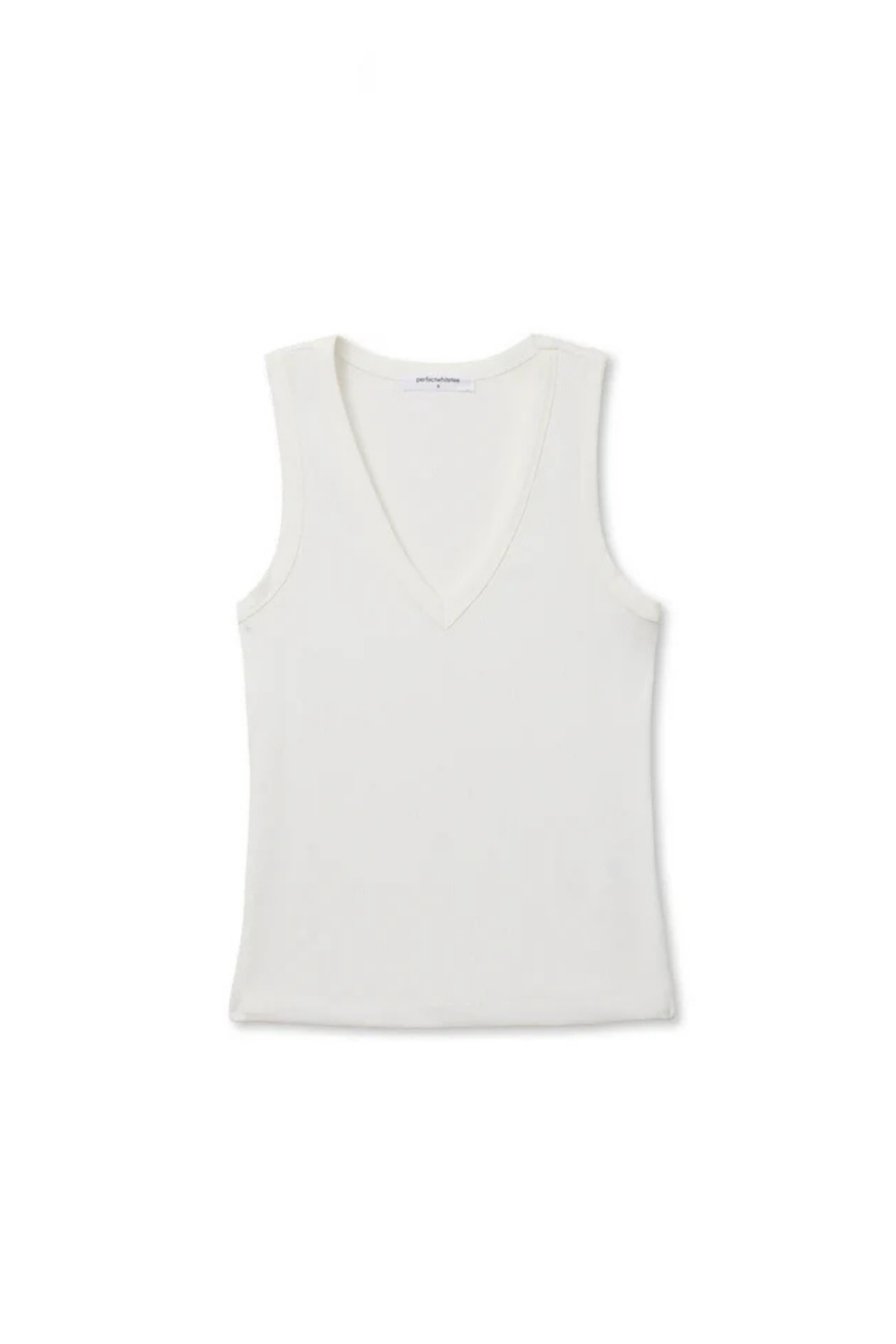 Mallory White Luxe Rib Tank