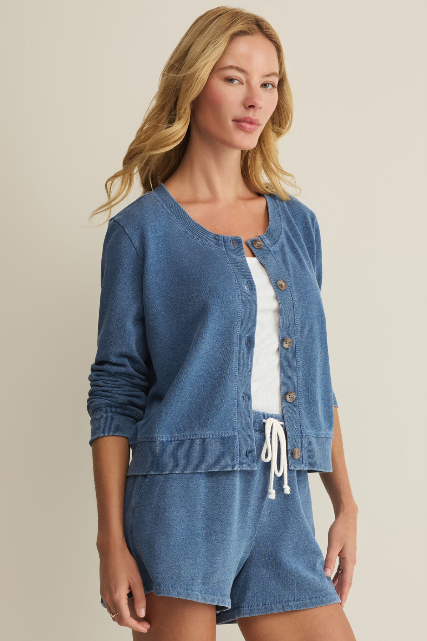 Daily Calypso Blue Knit Cardigan