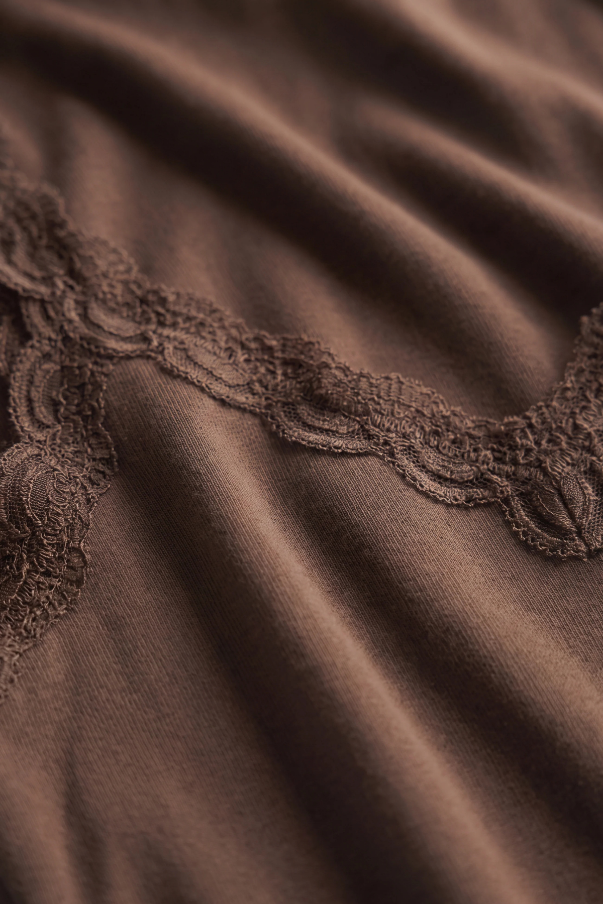 Eve Cocoa Latte Lace Tank