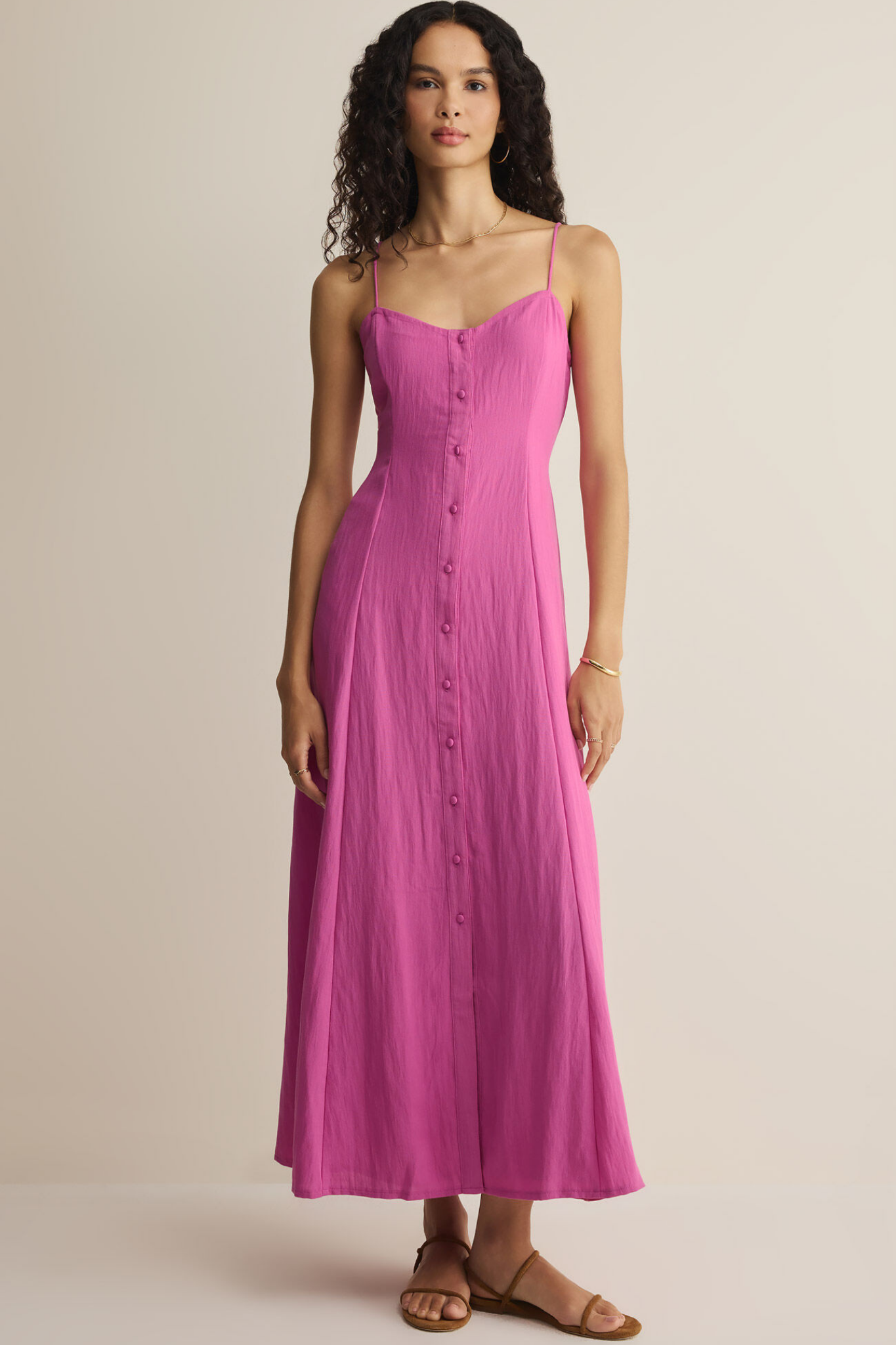 Angel Eyes Berry Blush Midi Dress