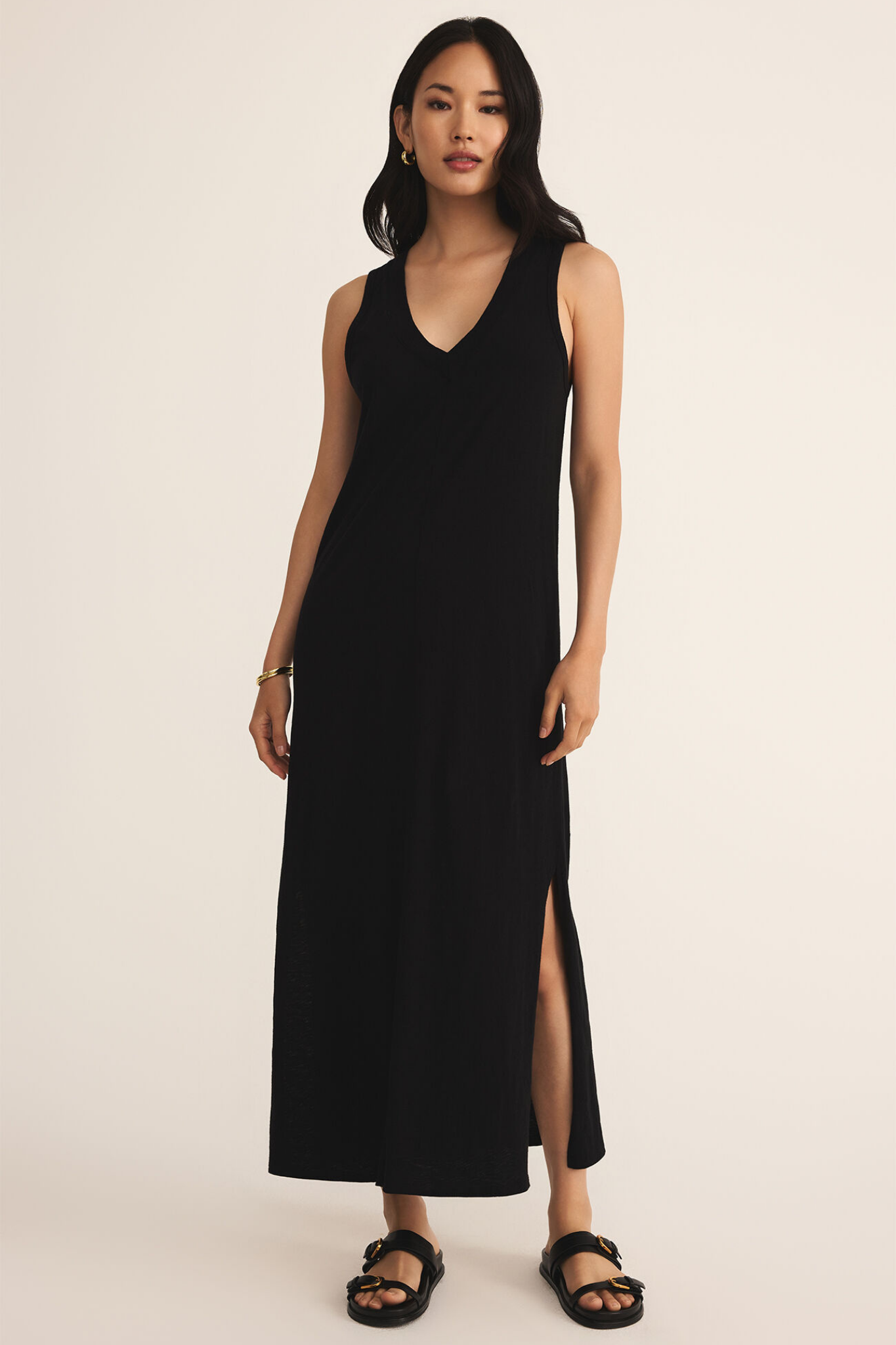 Palisades Black Midi Dress