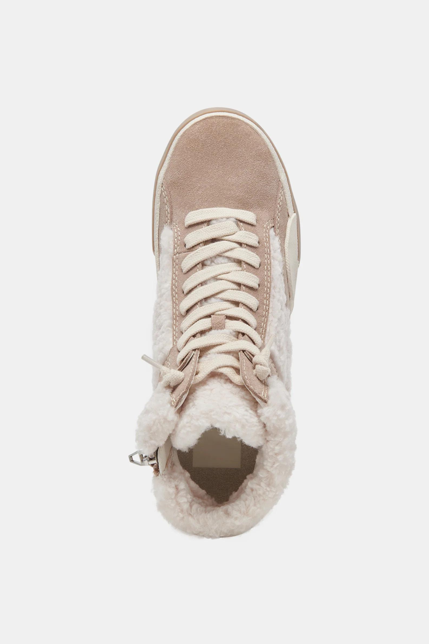 Zilvia Plush Taupe Suede Sneaker