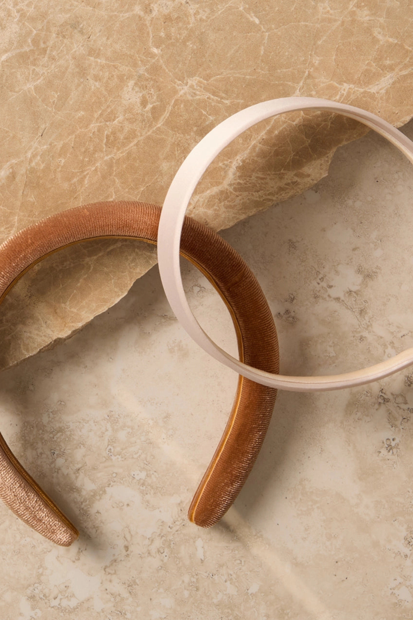 Cream and Camel Headbands