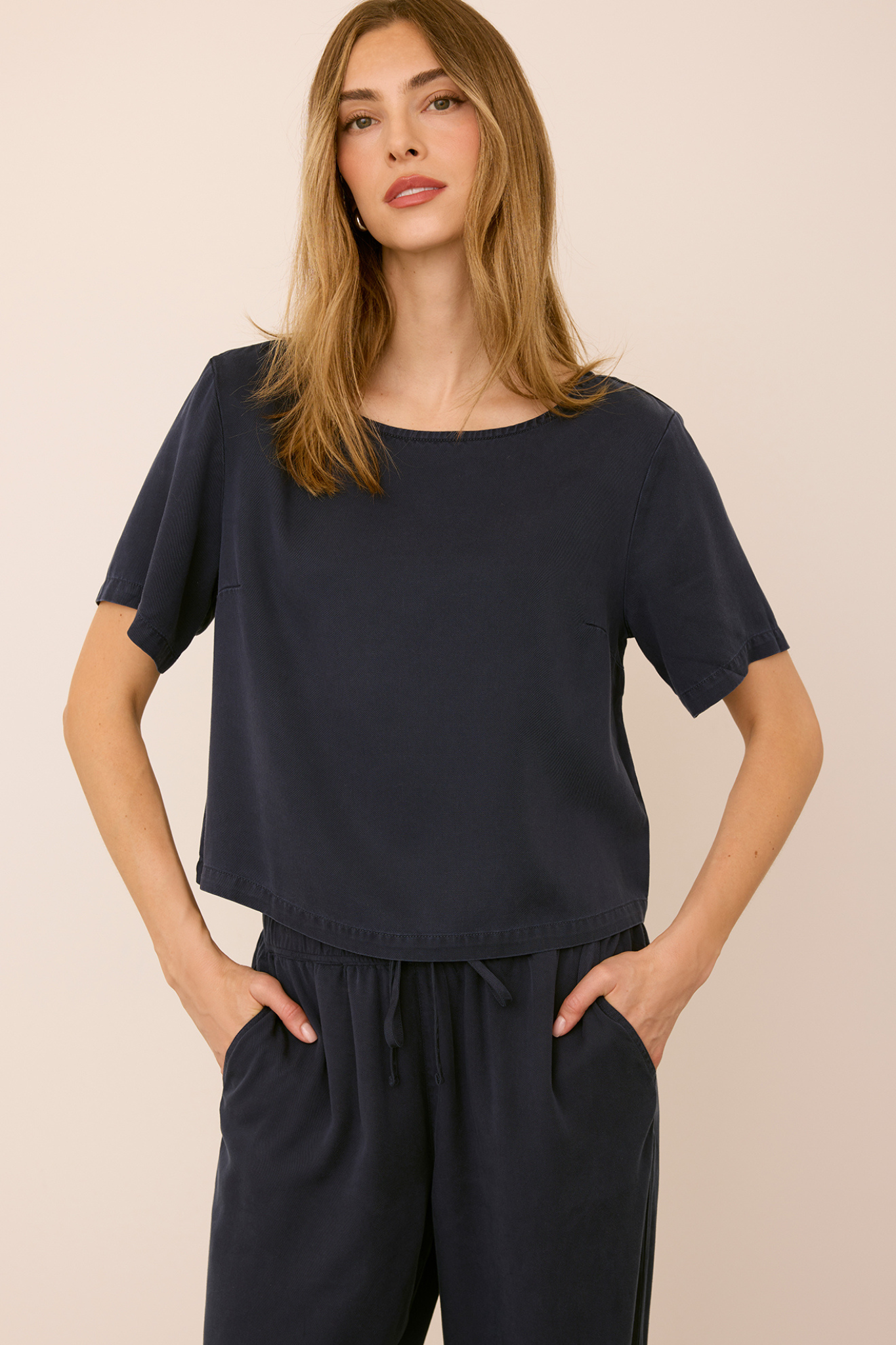 Bryce Washed Navy Top