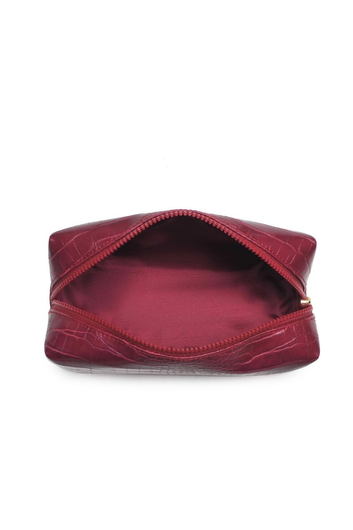 Red Croc Cosmetic Bag
