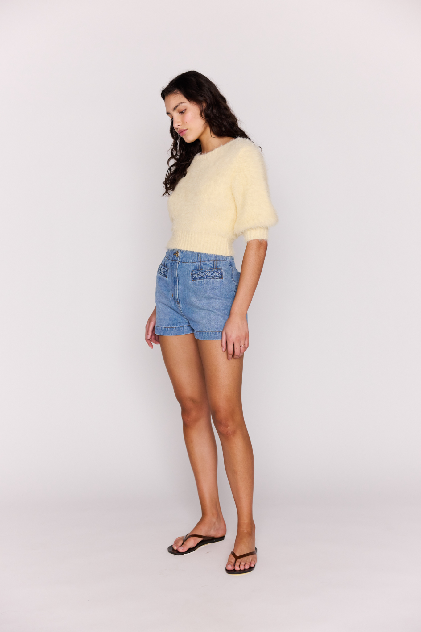 Lola Butter Fluffy Knit Top