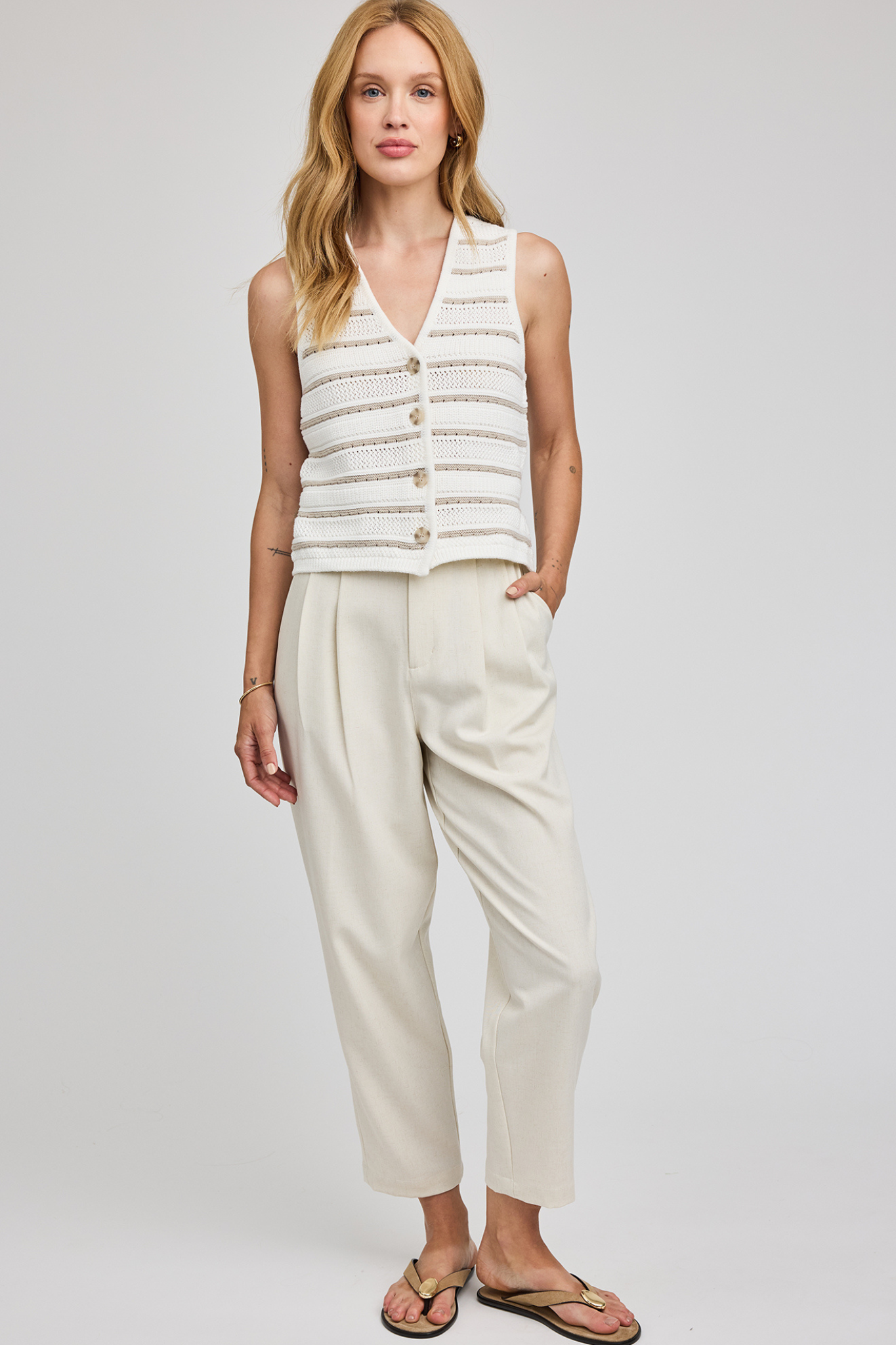 Francesca Heather Cream Pant