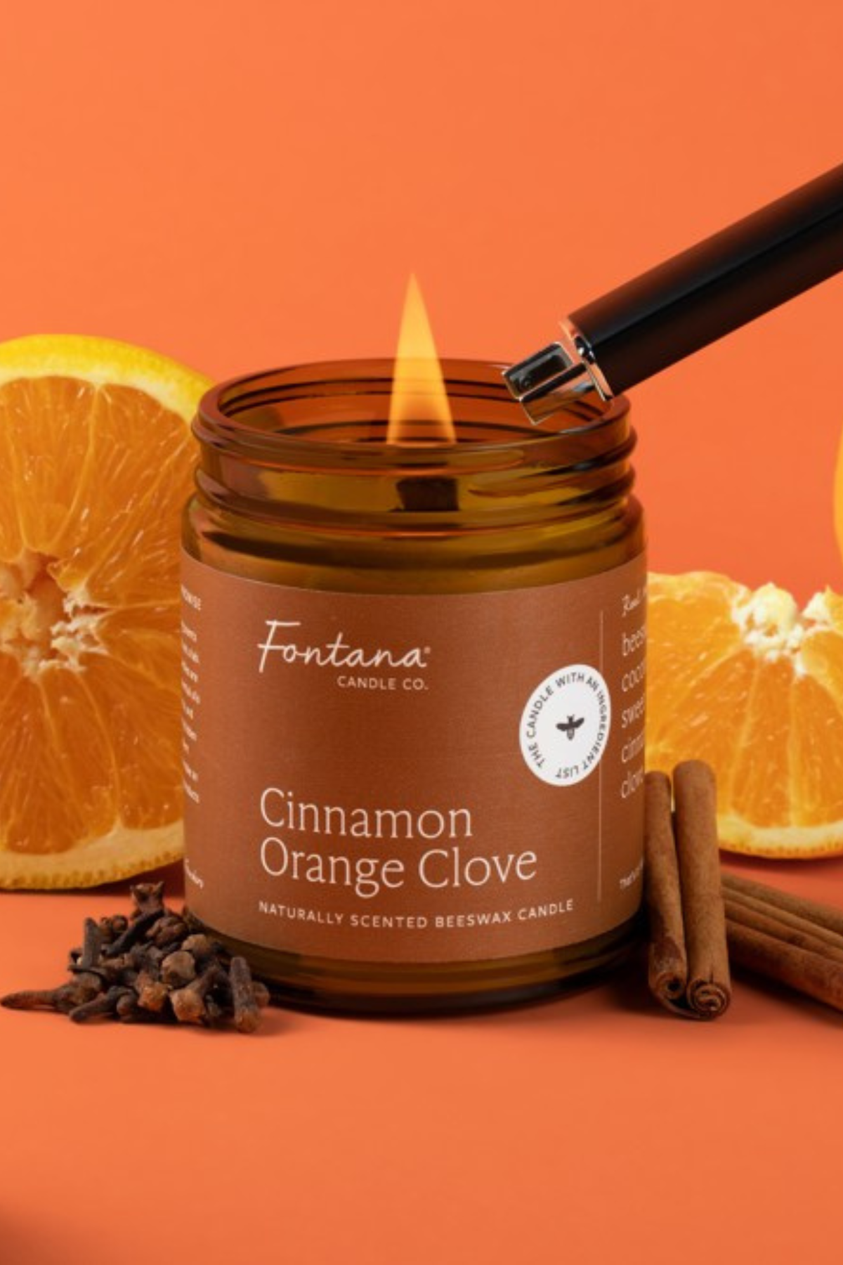 Cinnamon Orange Clove Candle Jar