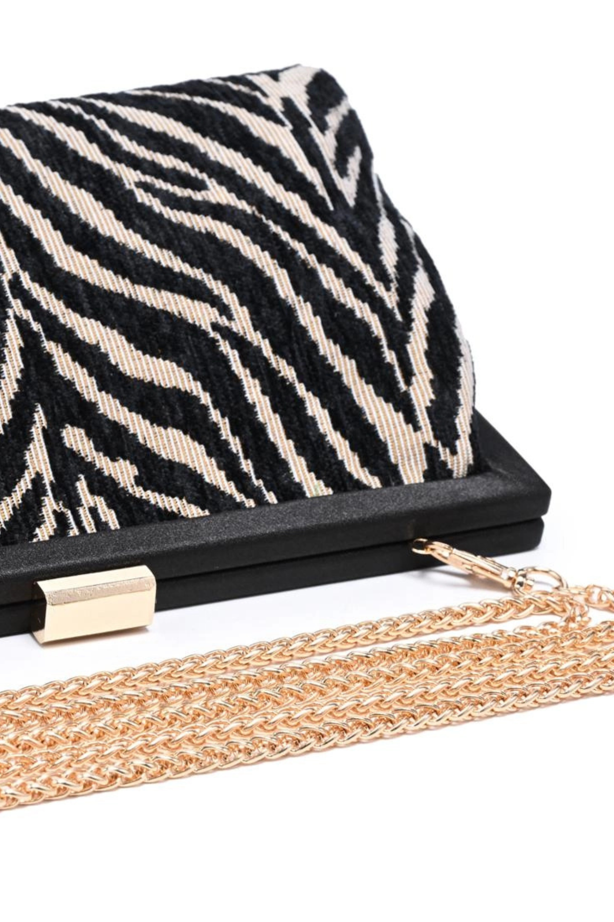 Samira Zebra Clutch