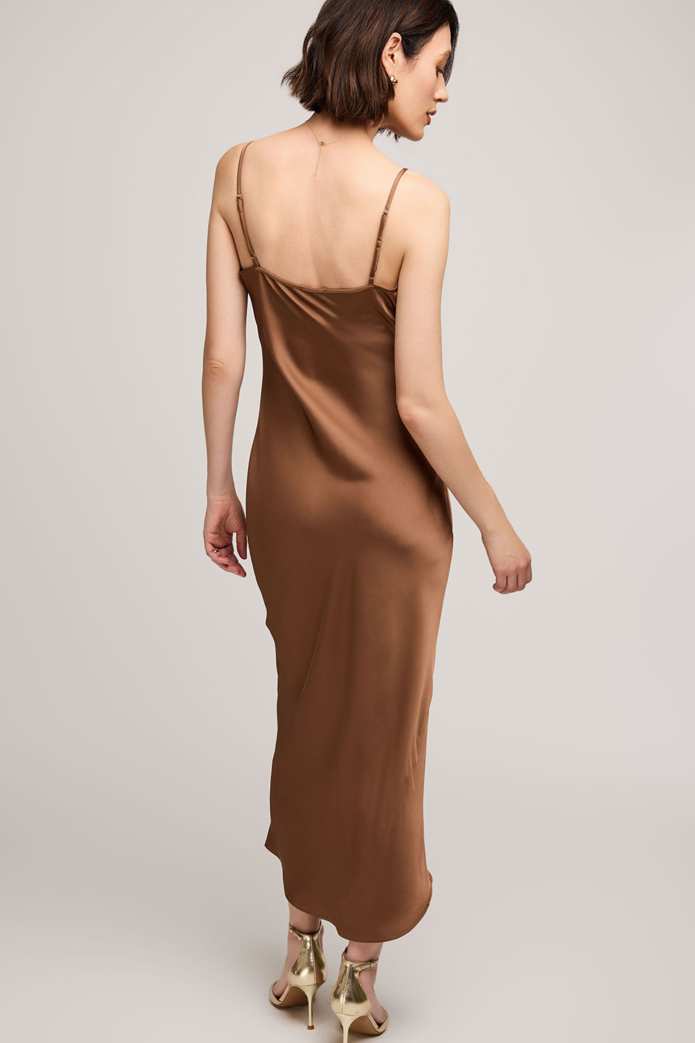 Isra Chestnut Midi Dress