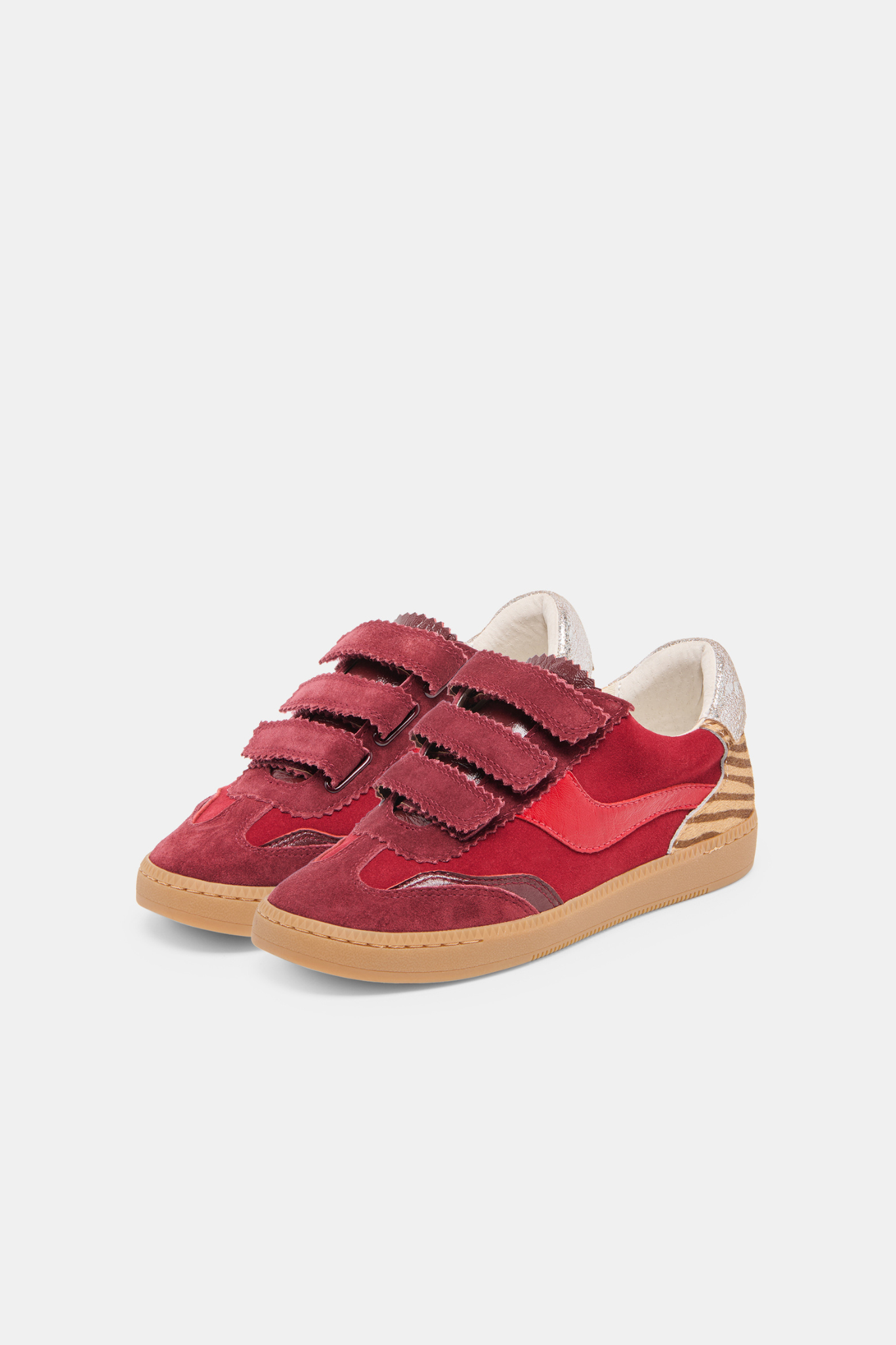Notice Oxblood Suede Velcro Sneaker