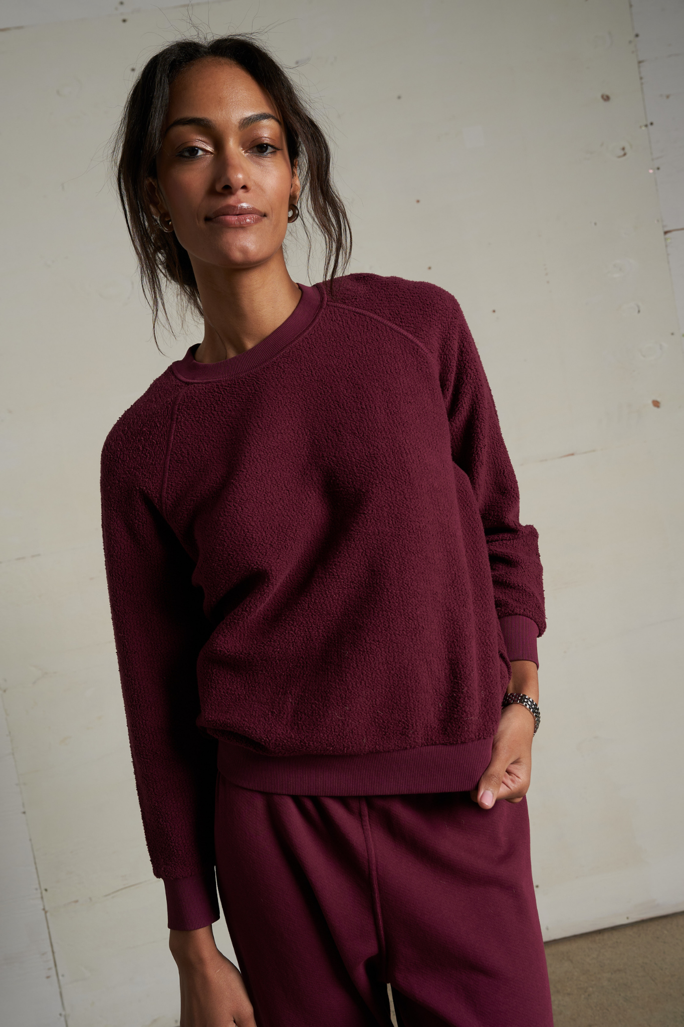 Ziggy Dark Burgundy Inside Out Pullover