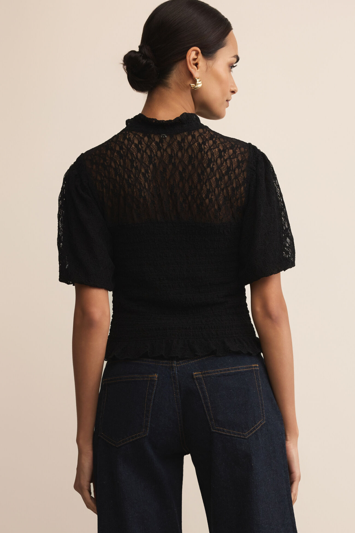 Glimpse Black Lace Top