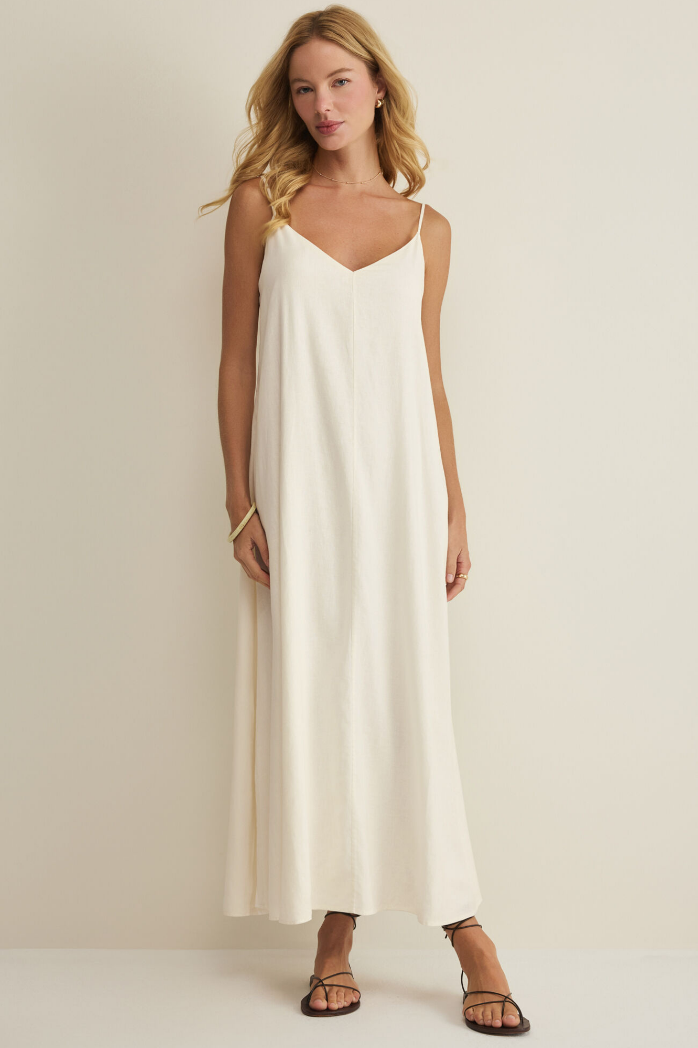 Sandcomber White Midi Dress