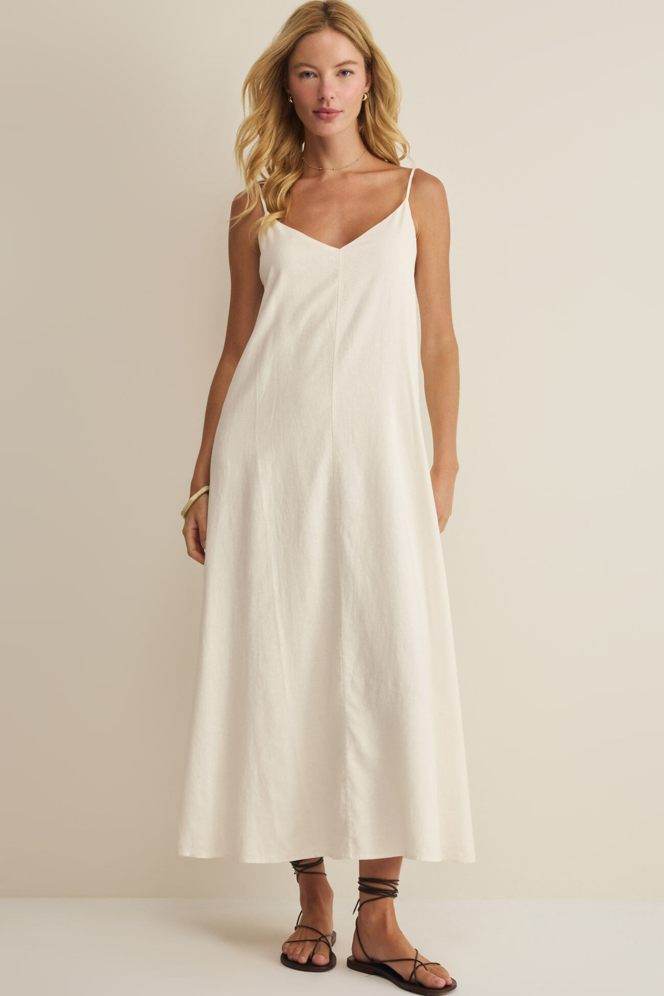 Sandcomber White Midi Dress