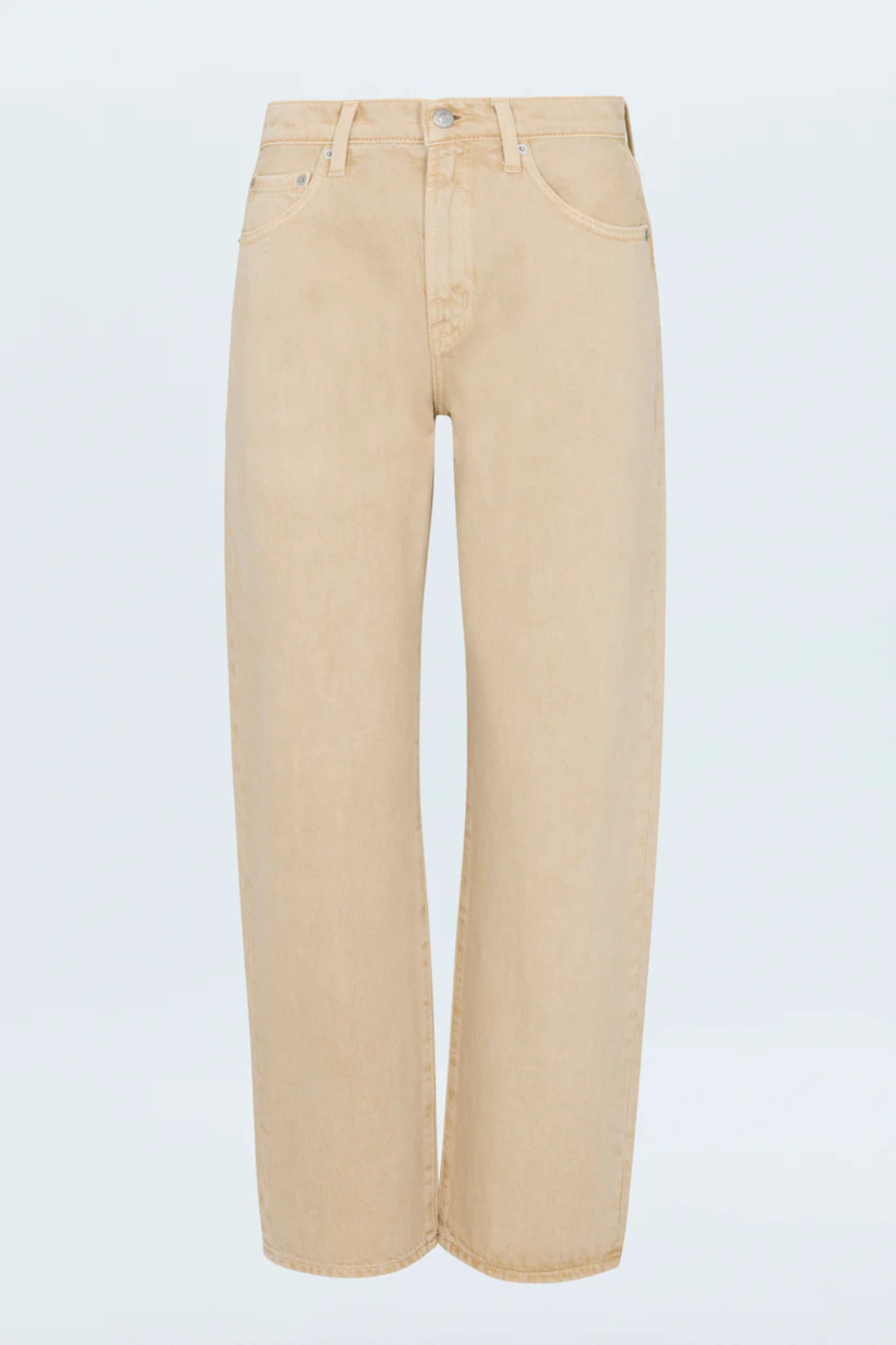 Lexi Sand Dollar Mid Rise Bowed Straight