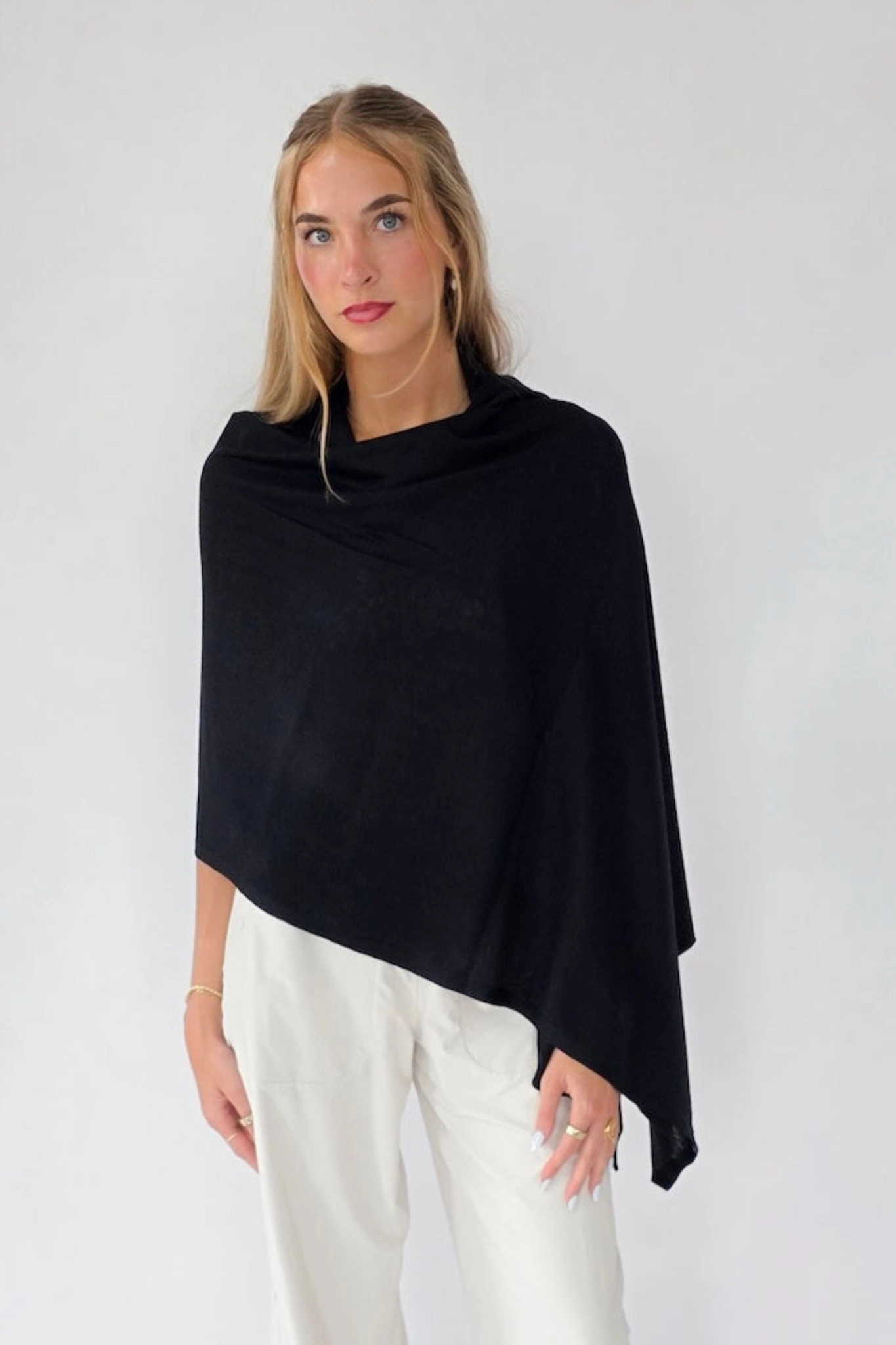 Catalina Black Travel Scarf