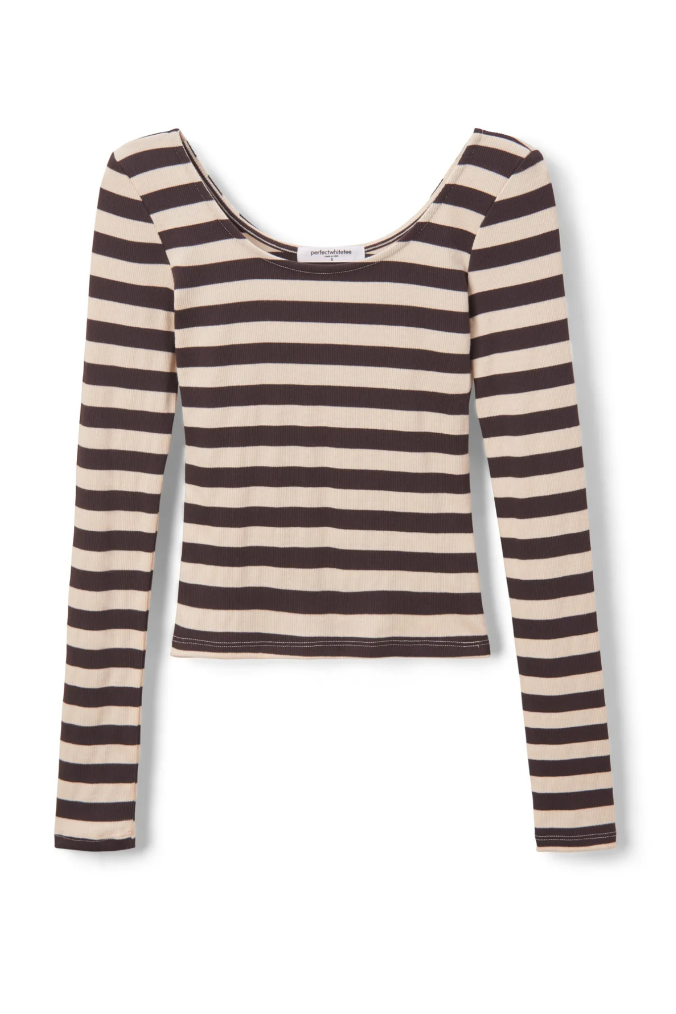 Anya Mocha Stripe Top