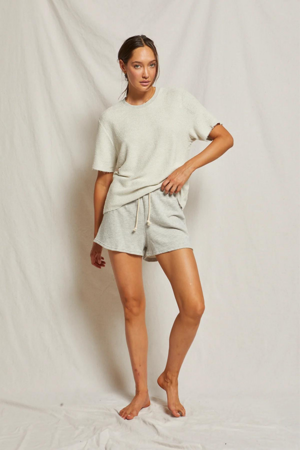 Layla Heather Grey French Terry Shorts