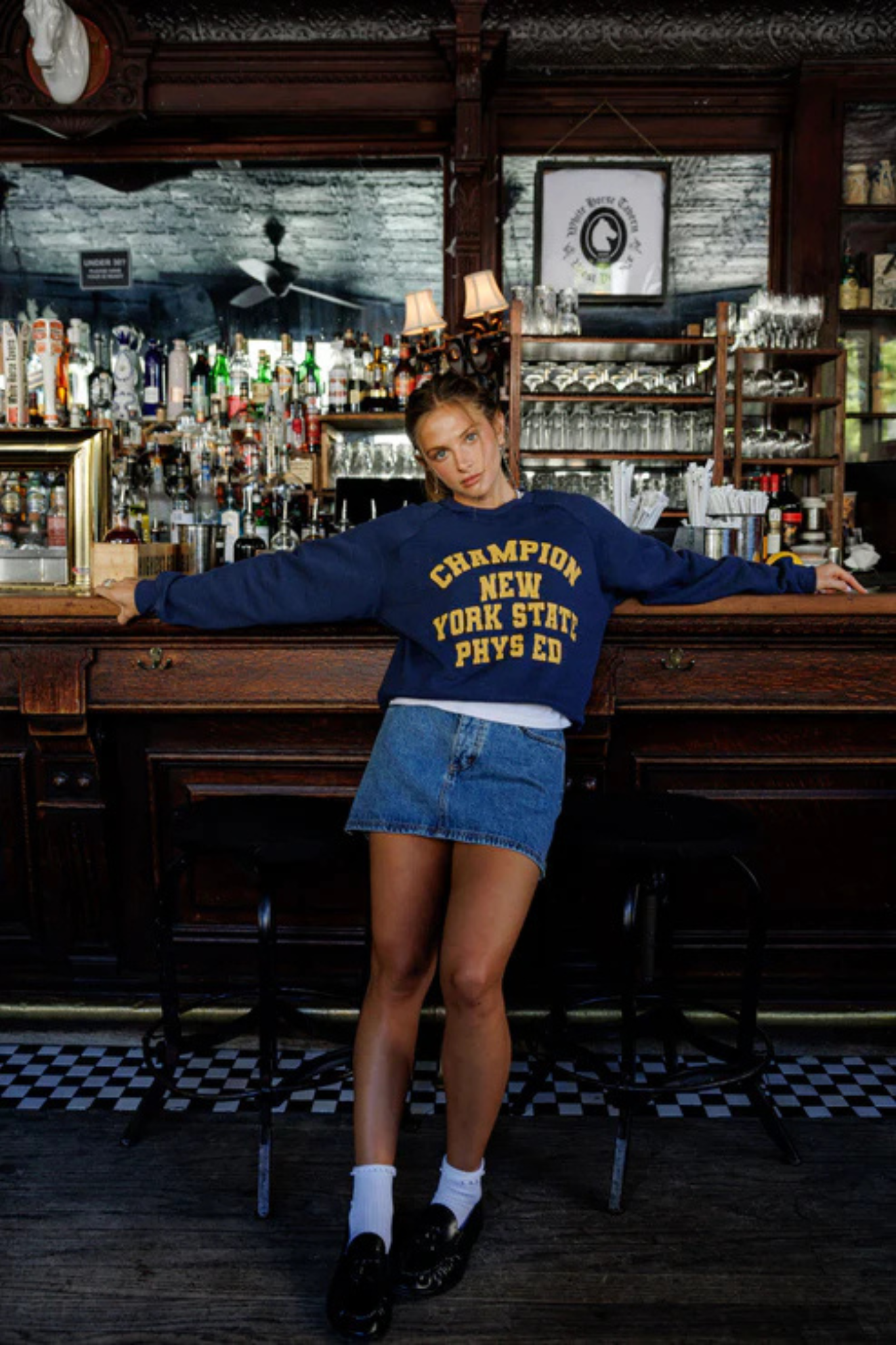 NY Phys Ed Raglan Crew