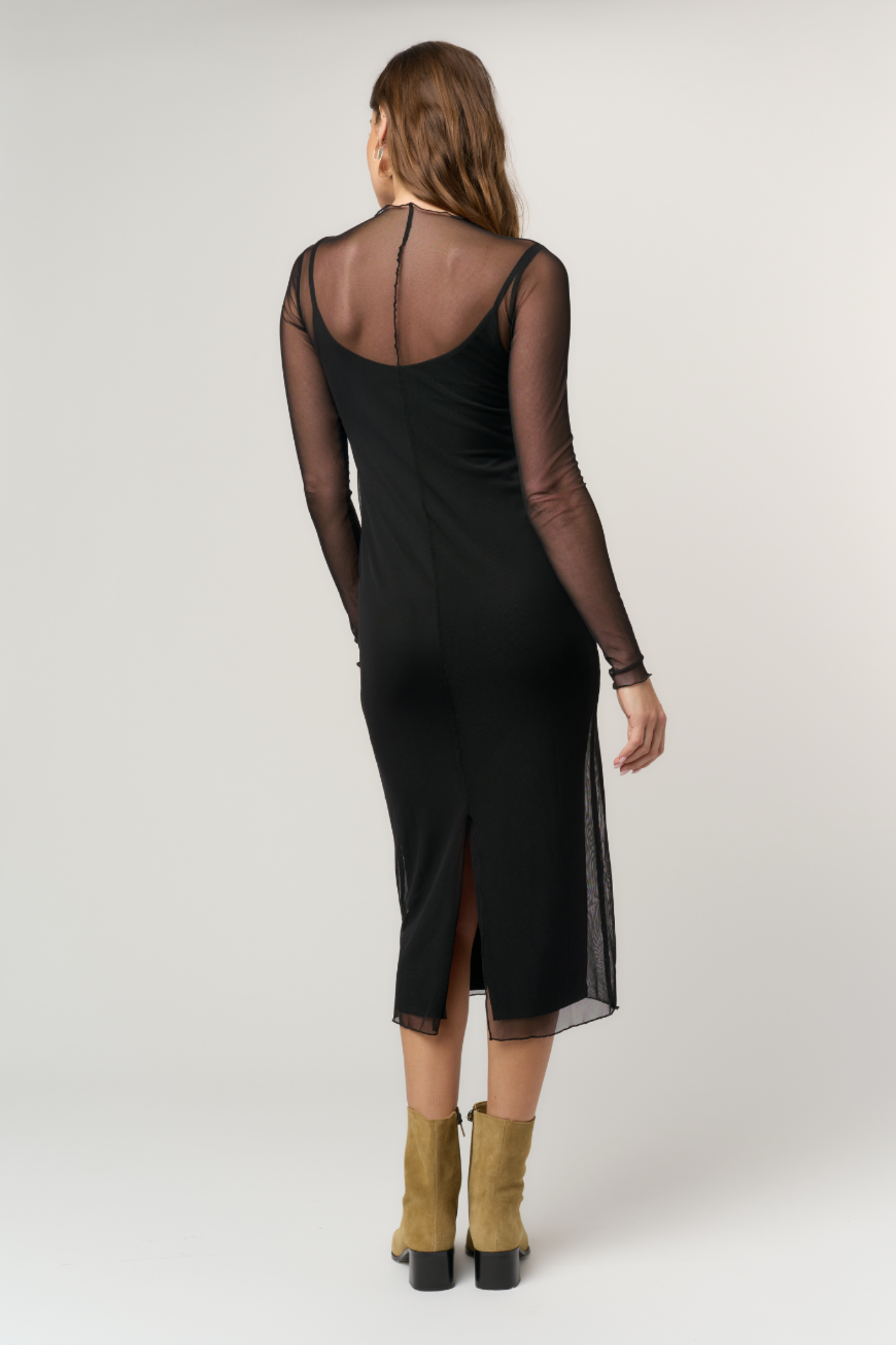 Shibon Black Mesh Dress