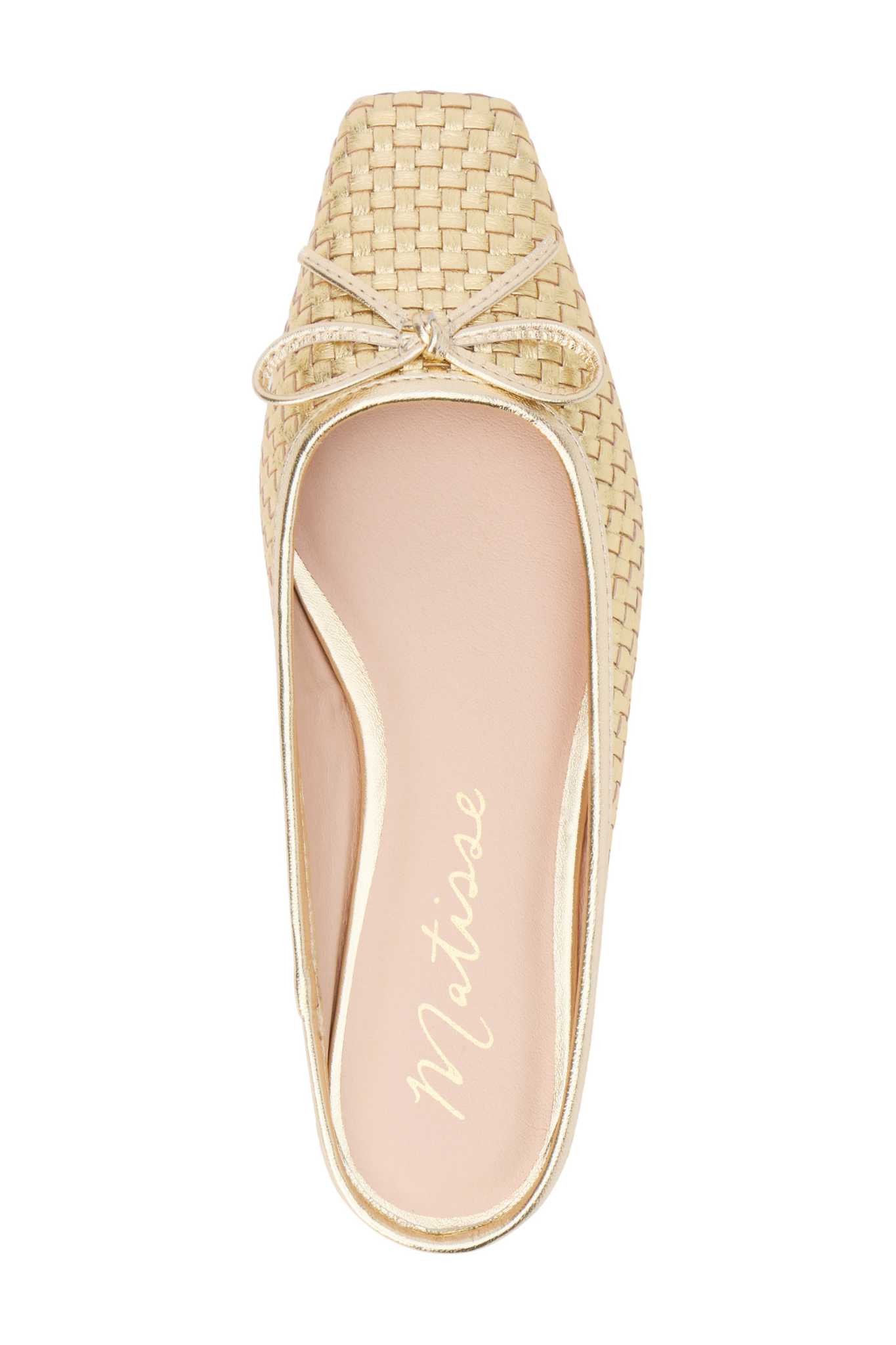 Remy Gold Woven Flat