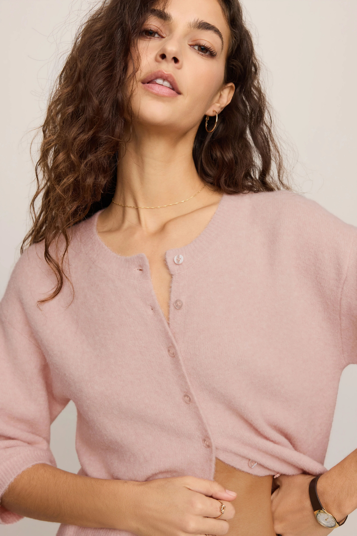 Valor Soft Blush Cardigan