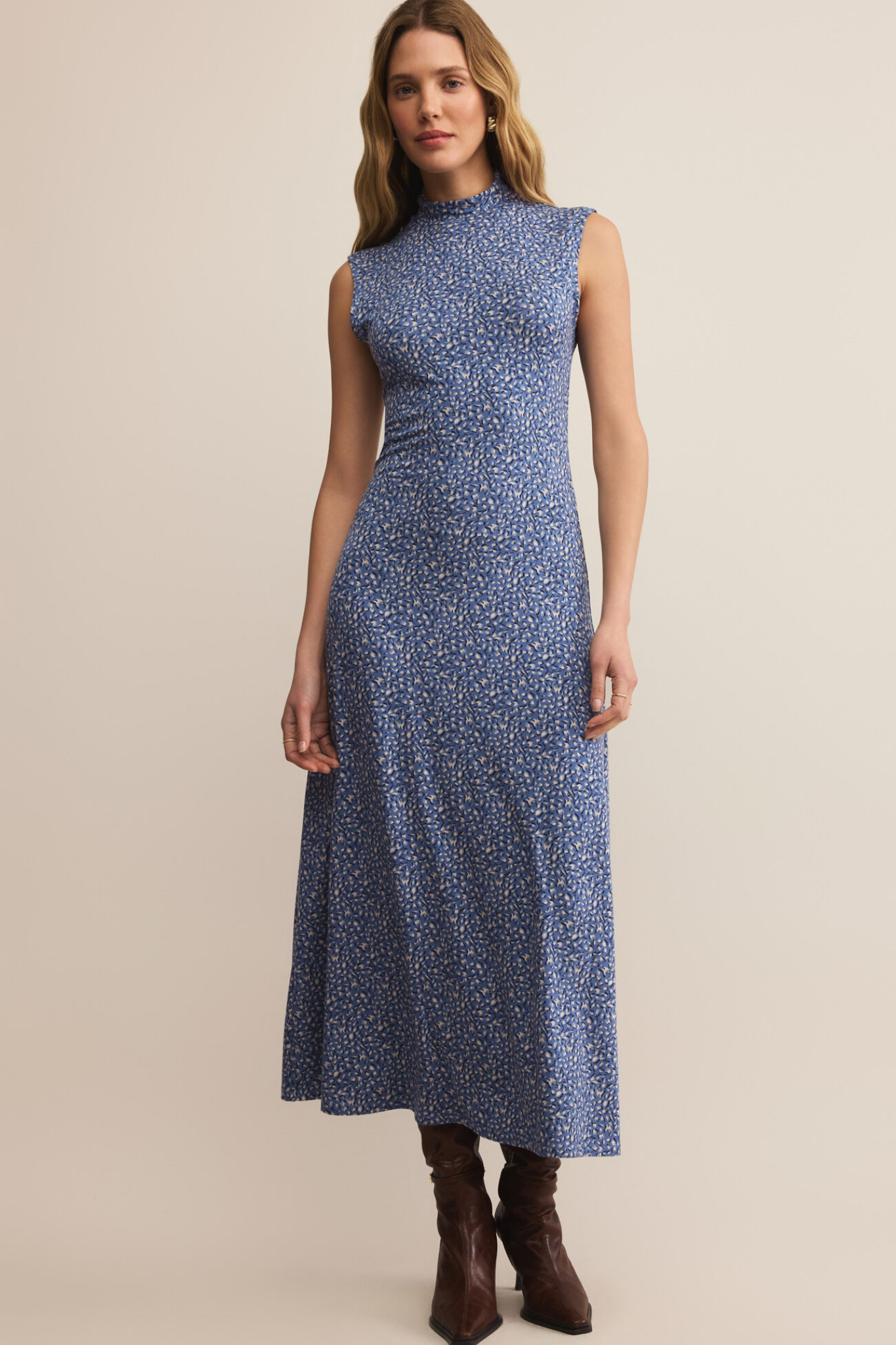 Seraphina Blue Aspen Midi Dress