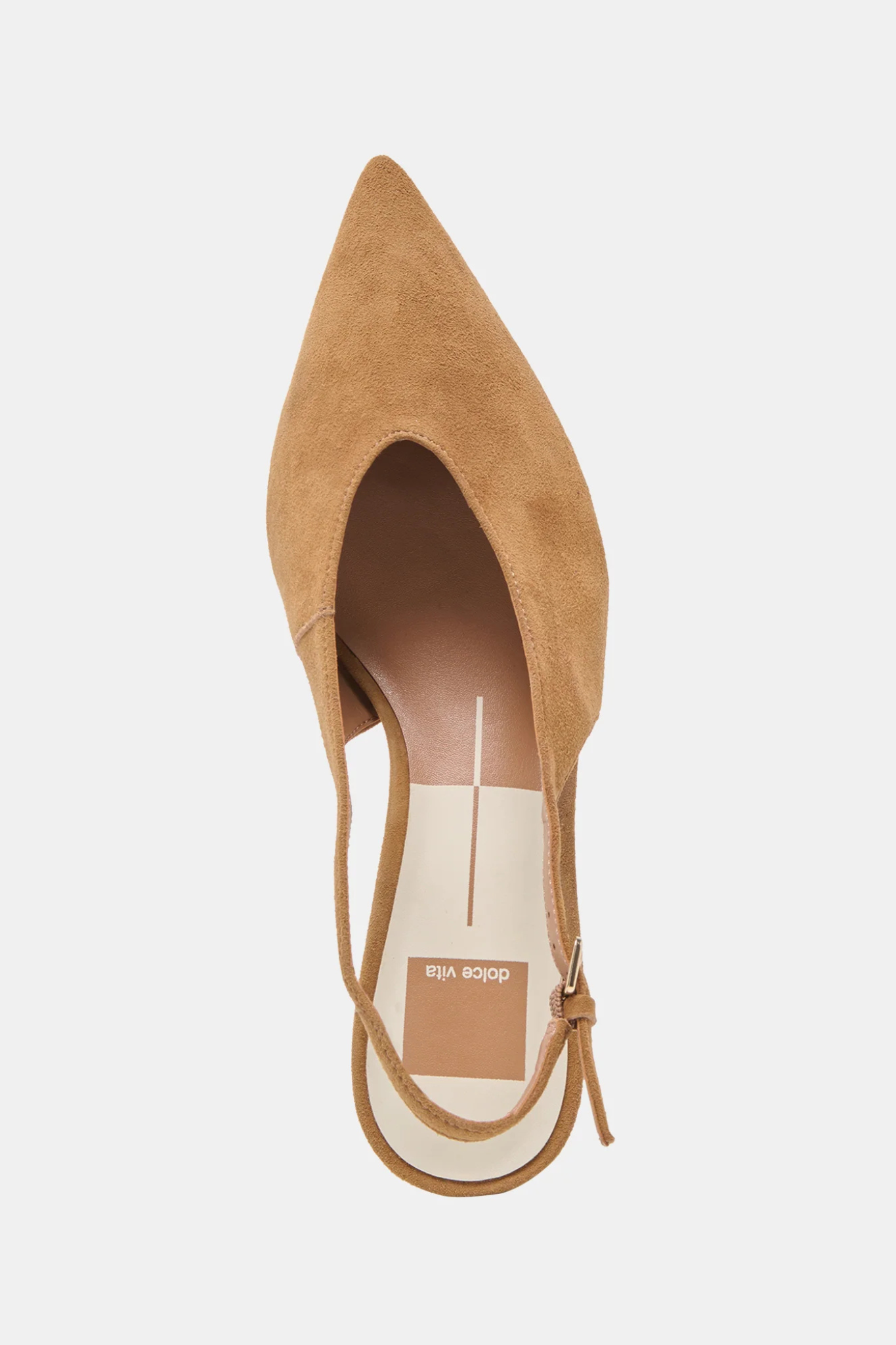 Alenna Lt Brown Suede Heels
