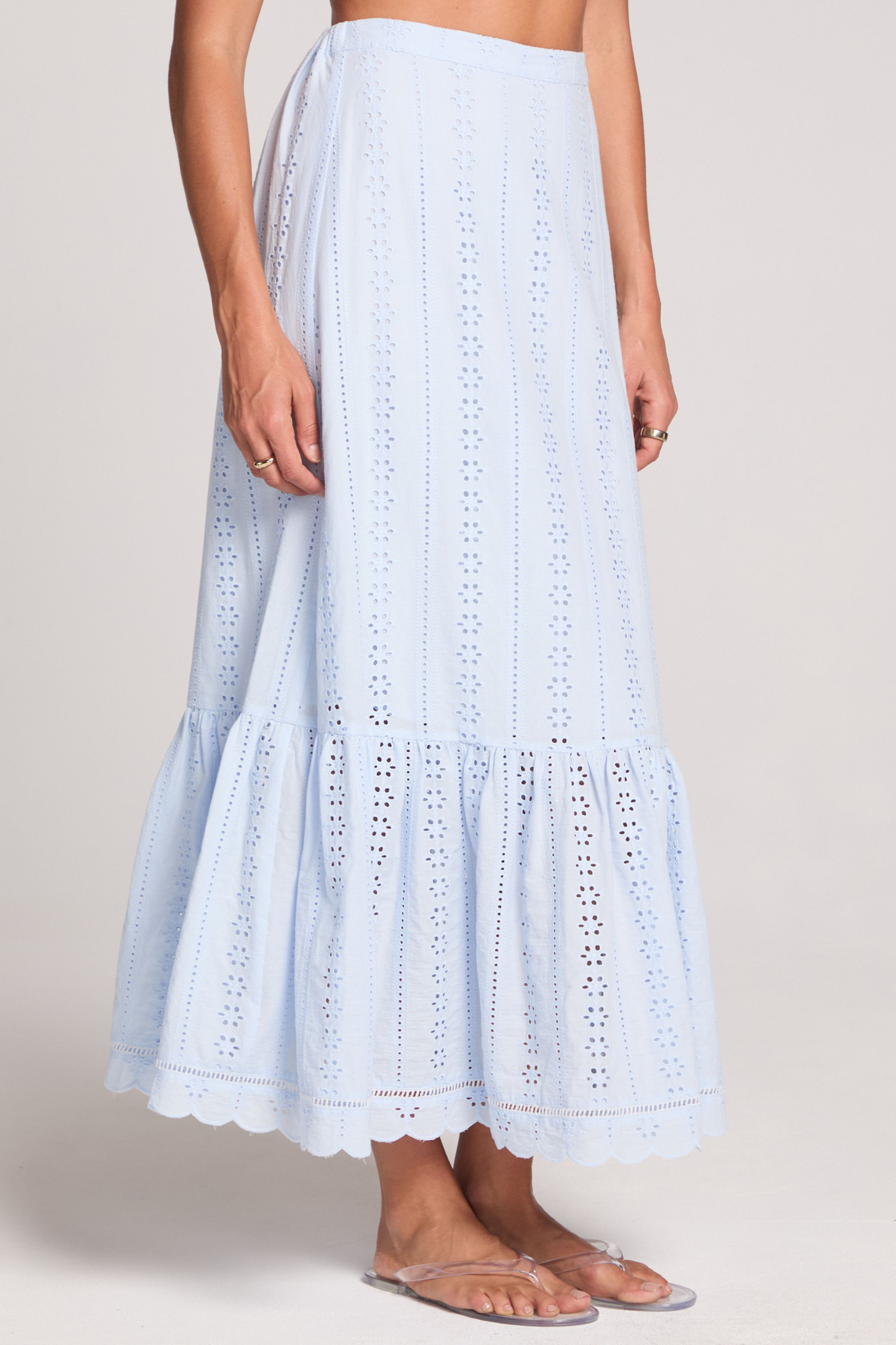 Tatumn Sky Blue Maxi Skirt